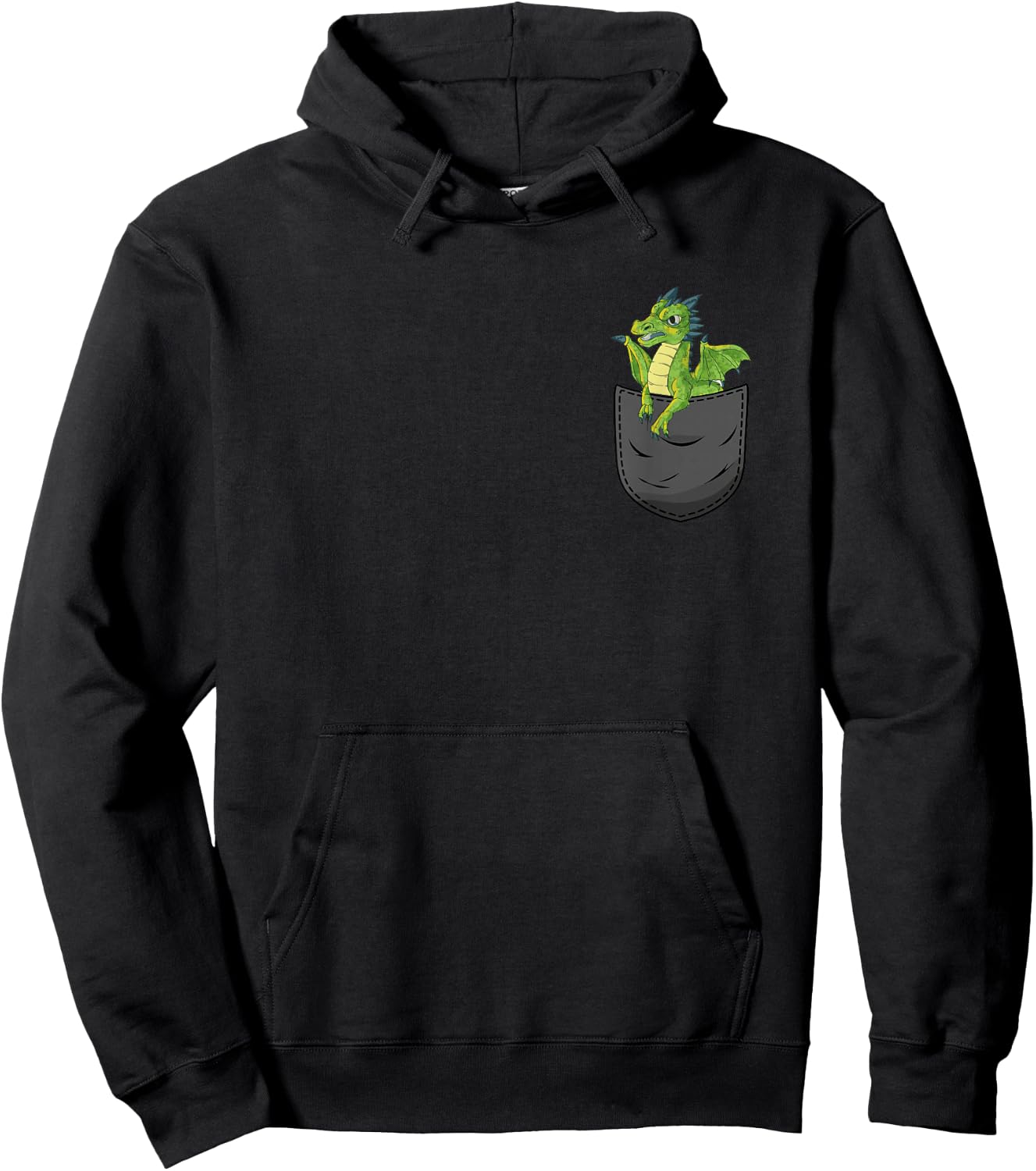 Dragon Pocket Hoodie - Hoodie | Black