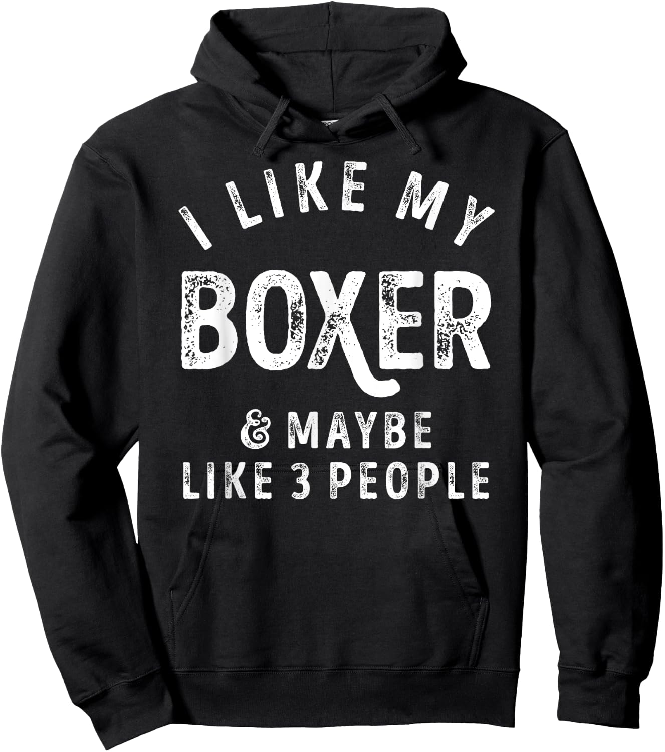 I Like My Boxer And Maybe Like 3 People Dog Lover Retro Men Hoodie - Hoodie | Black