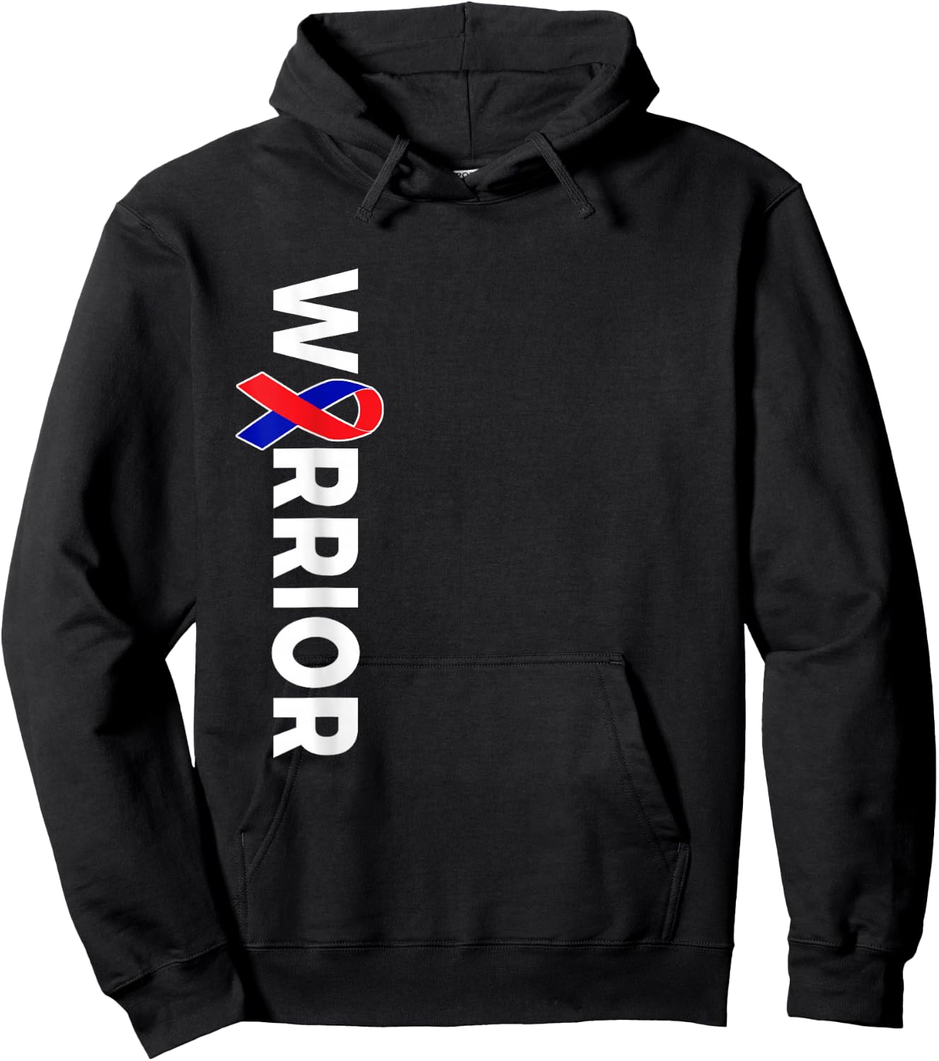 CHD Awareness Ribbon Warrior Congenital Heart Defect Hoodie - Hoodie | Black