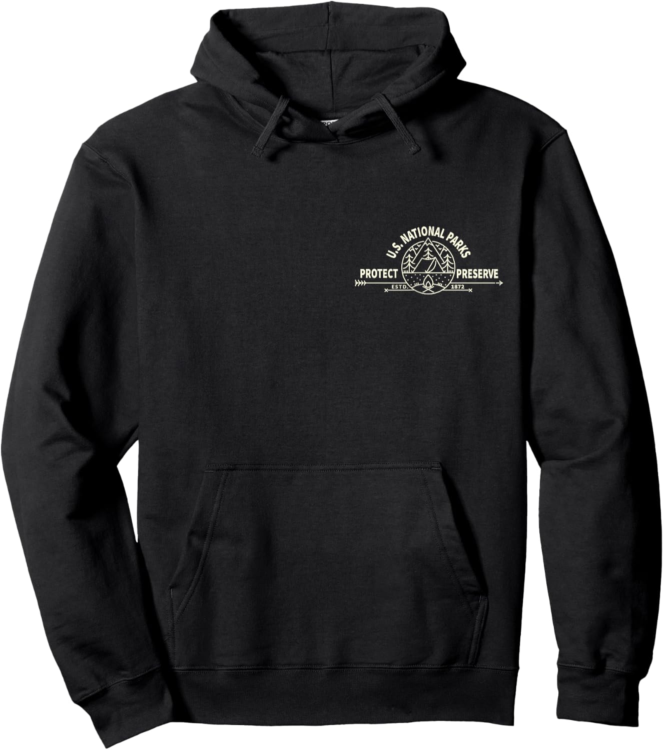 U.S. National Park Preserve & Protect The US National Parks Hoodie - Hoodie | Black