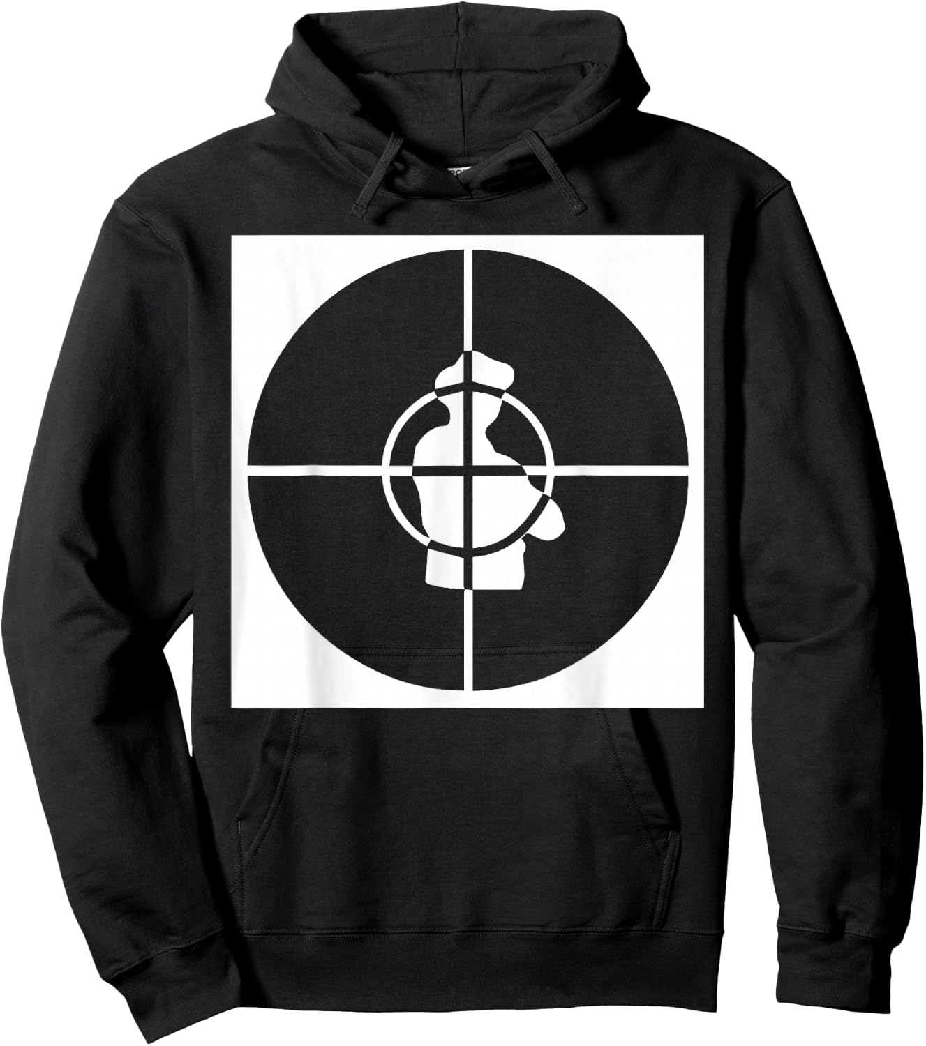 Public Enemy Big Target Logo Hoodie - Hoodie | Black
