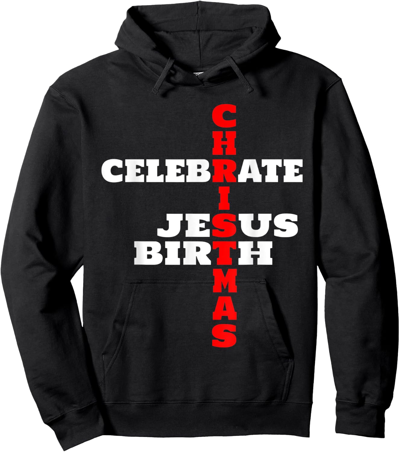 Celebrate Jesus Birth Hoodie - Hoodie | Black
