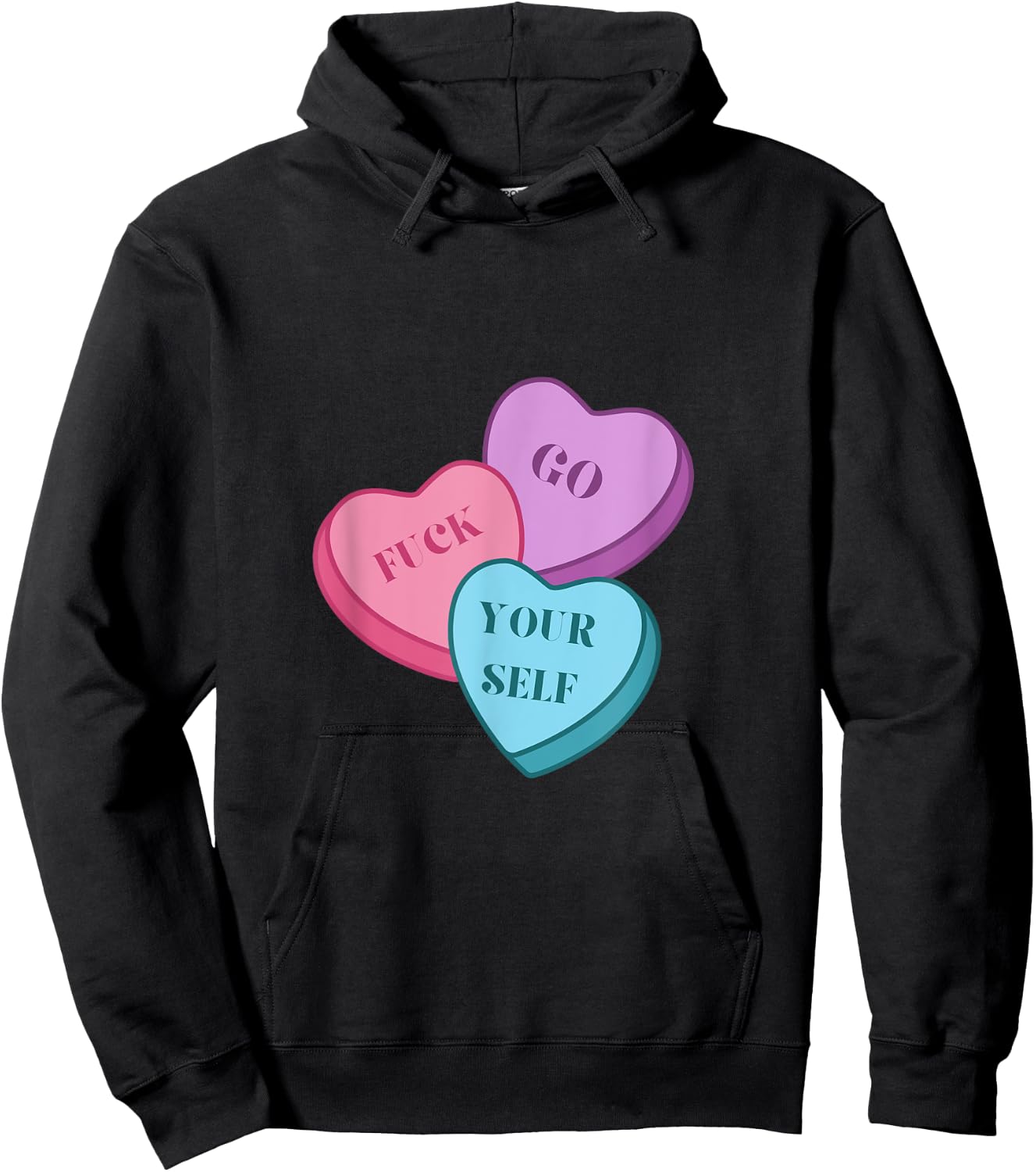 Go Fuck Yourself Valentines Hoodie - Hoodie | Black