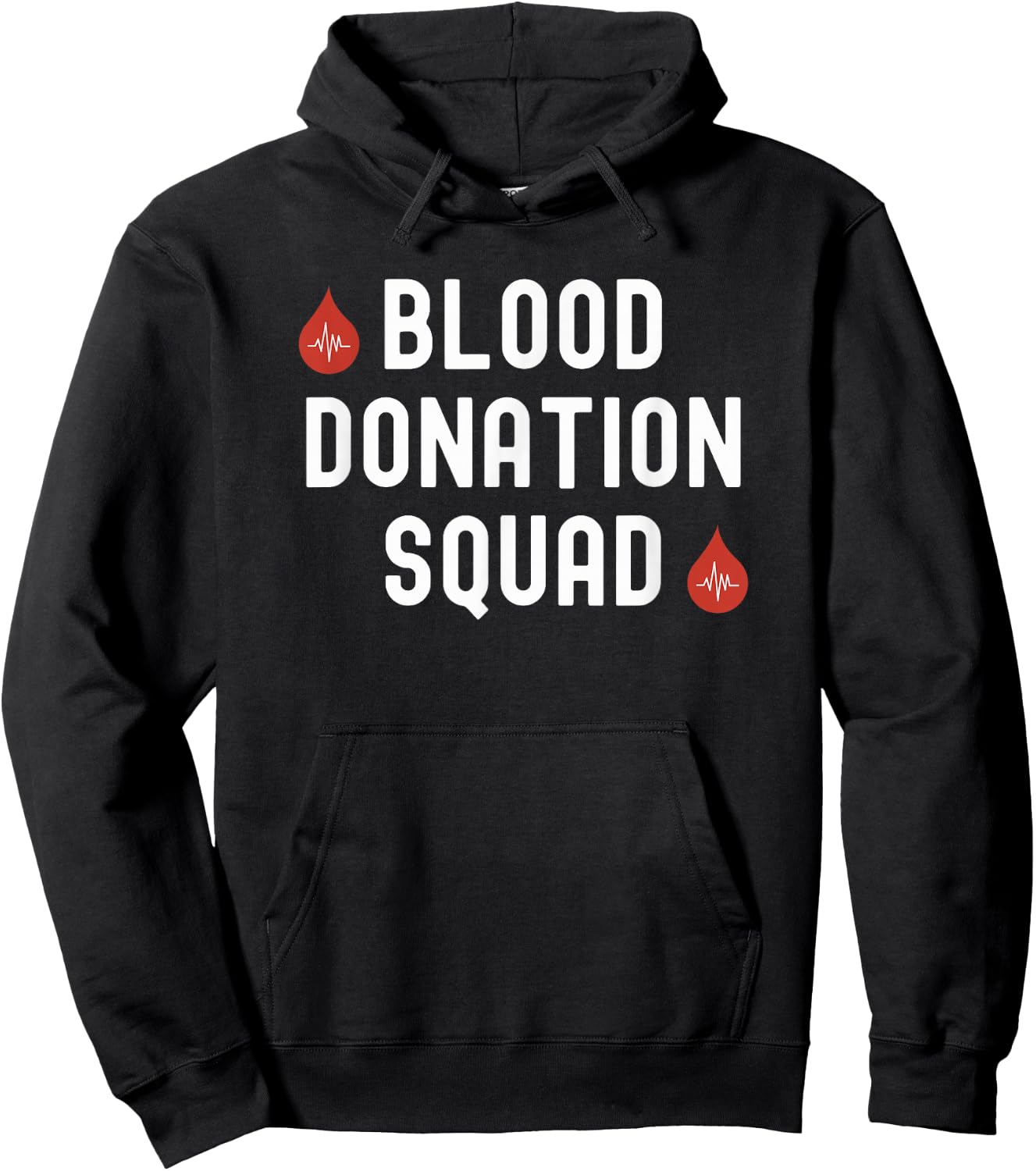 Blood donation squad Blood Donor Awareness Month blood drive Hoodie - Hoodie | Black