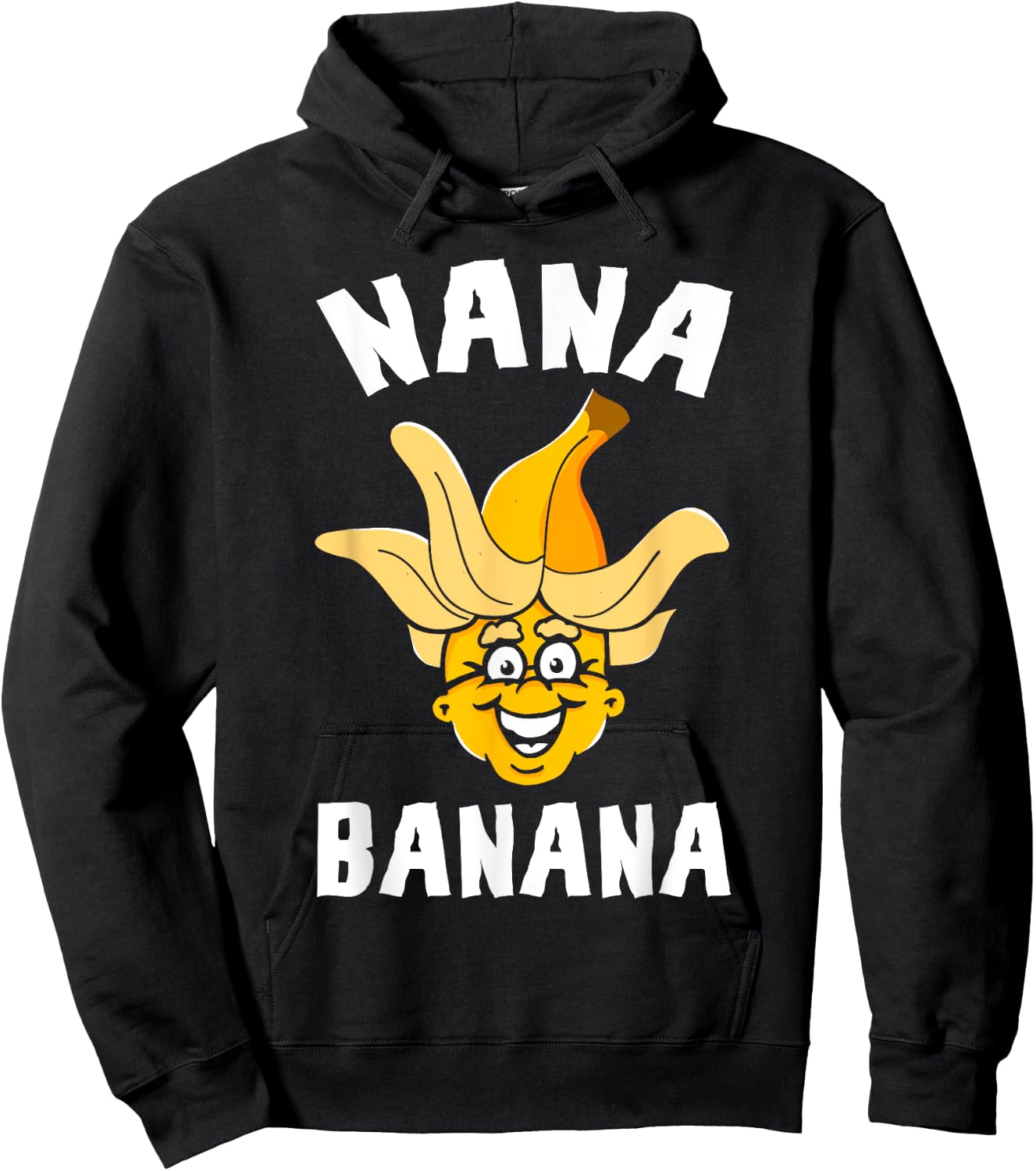 Funny Gift Nana Banana Gift Hoodie - Hoodie | Black