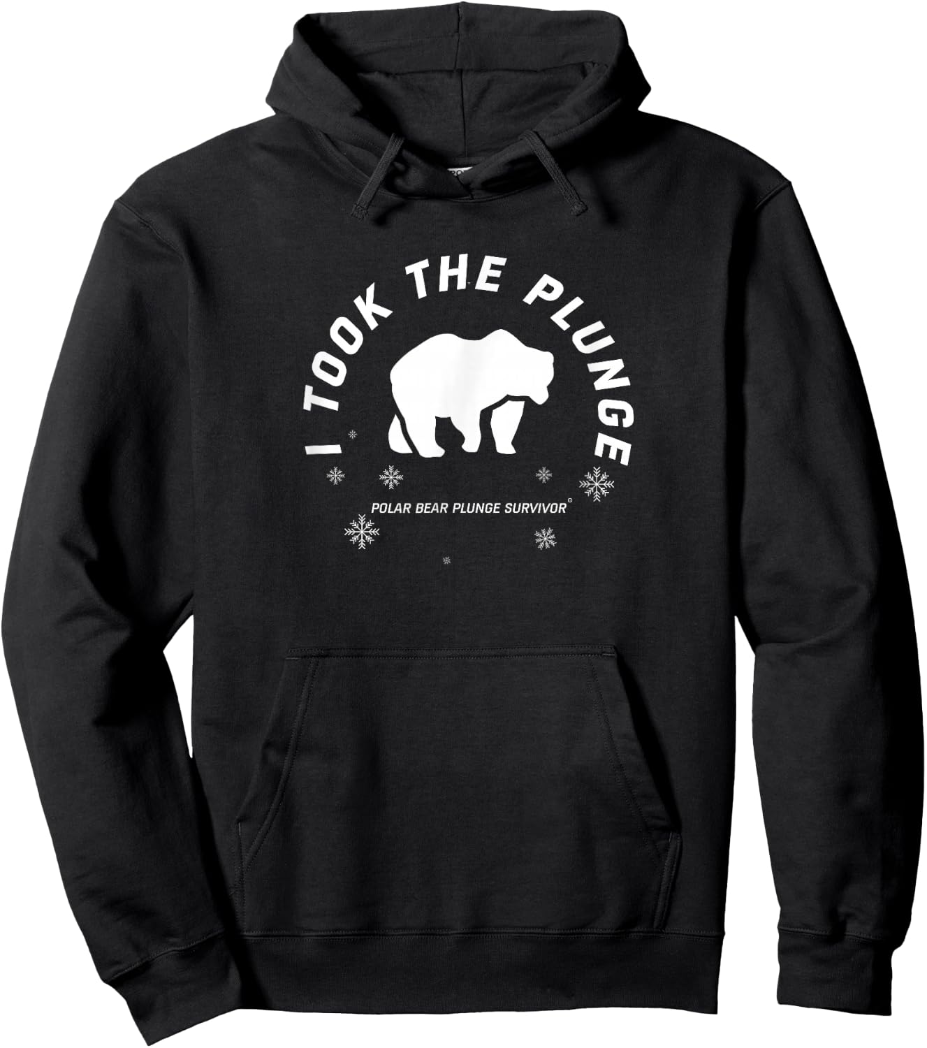 Polar Plunge Polar Bear I Took The Plunge Hoodie - Hoodie | Black