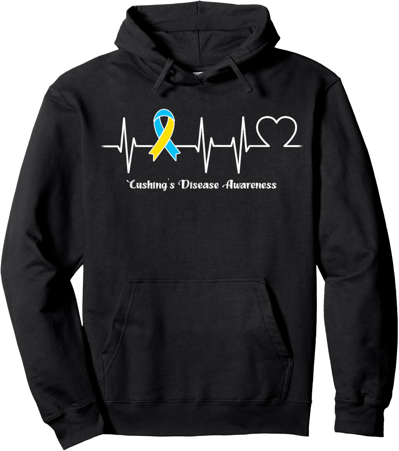 Heartbeat Cushing's Disease Warrior Hoodie - Hoodie | Black