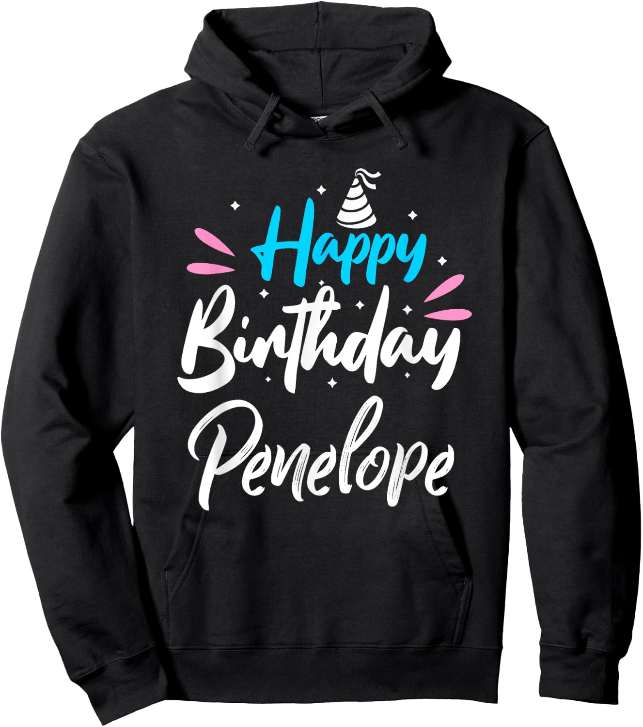 Happy Birthday Penelope Hoodie - Hoodie | Black
