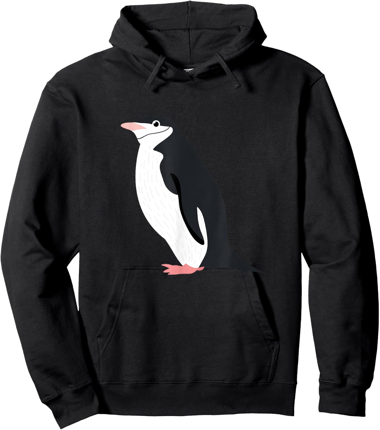 Cute Chinstrap Penguin for Funny Antarctic Animals Lover Hoodie - Hoodie | Black