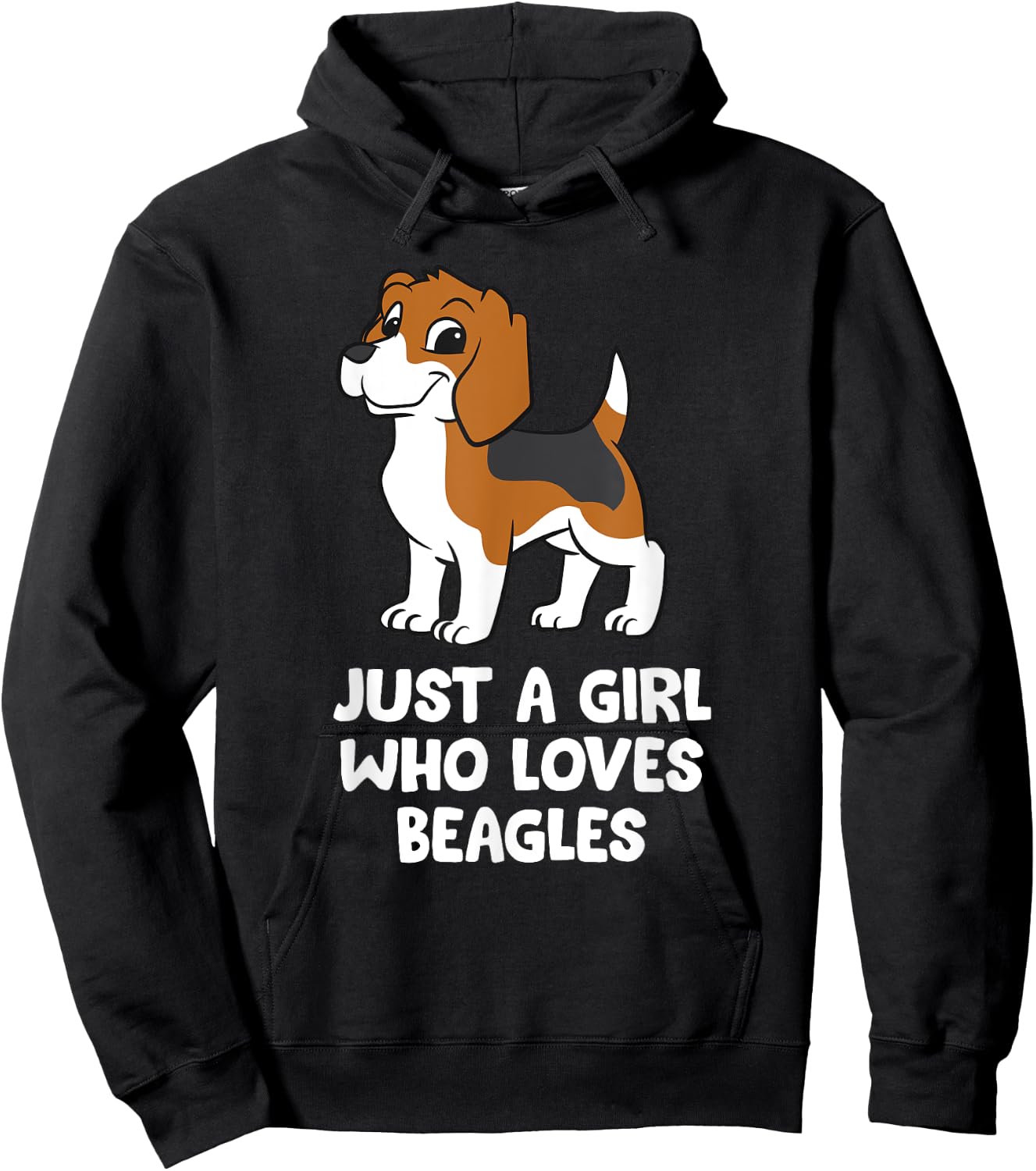 Just a Girl Who Loves Beagles Hoodie - Hoodie | Black