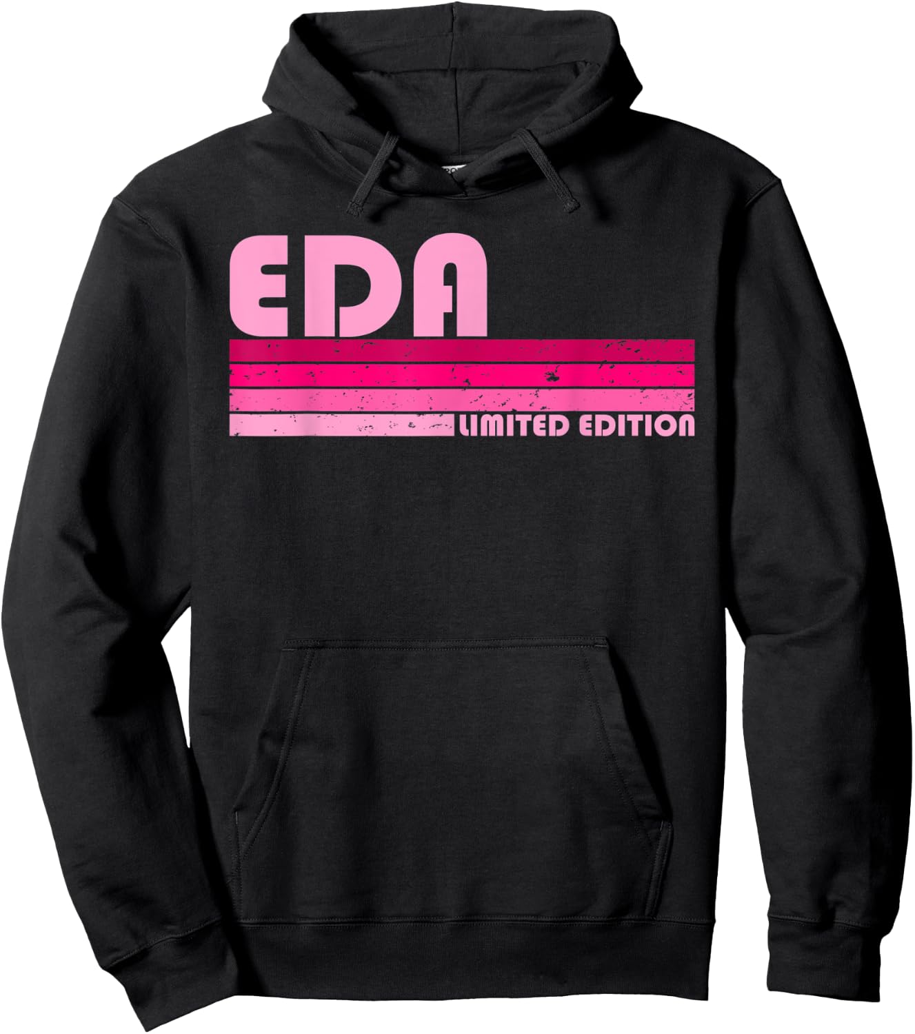 EDA Name Personalized Retro Vintage 80s 90s Birthday Hoodie - Hoodie | Black