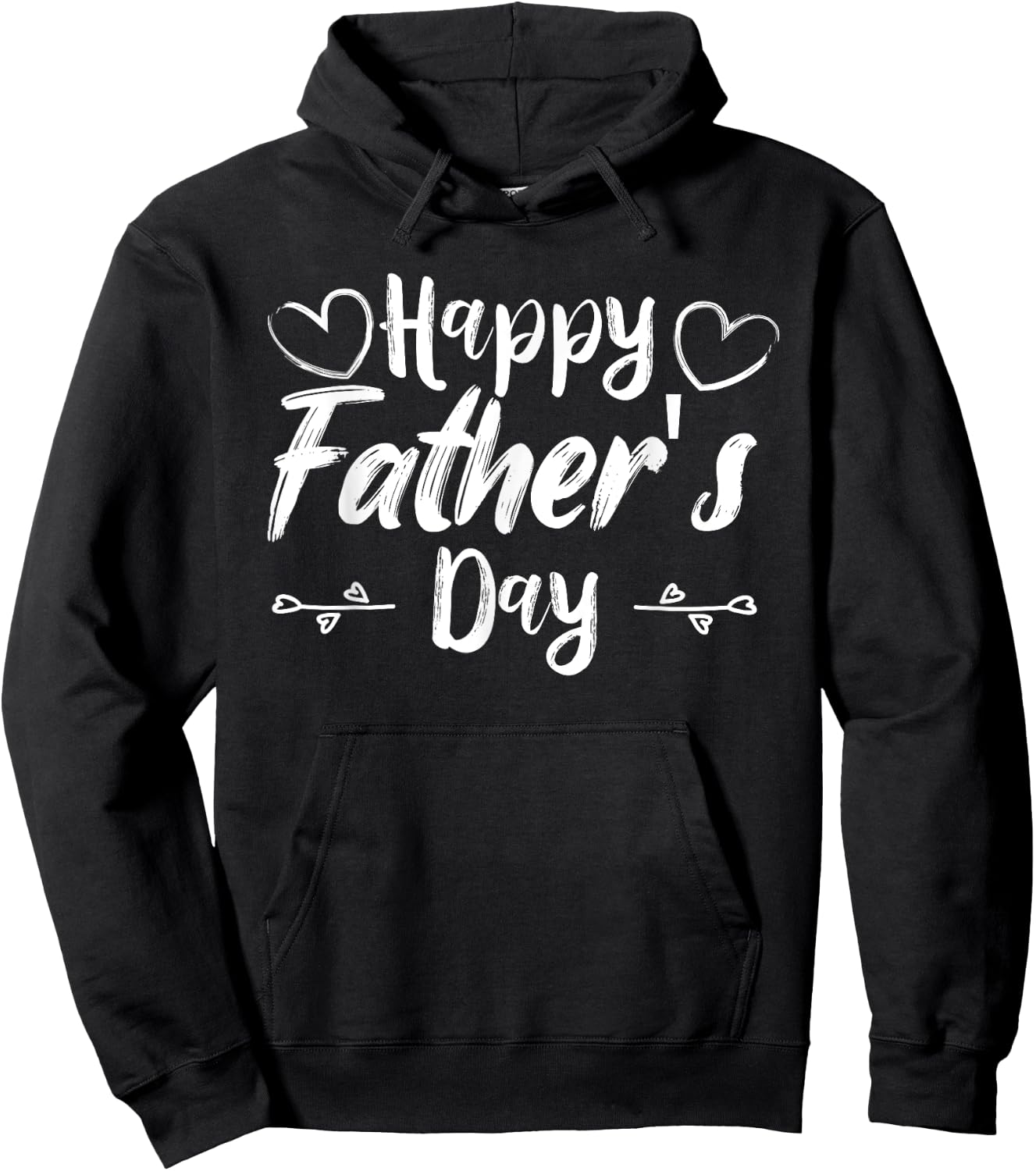 Happy Father's Day Daddy for Dad Son Daughter Toddler Kids Hoodie - Hoodie | Black