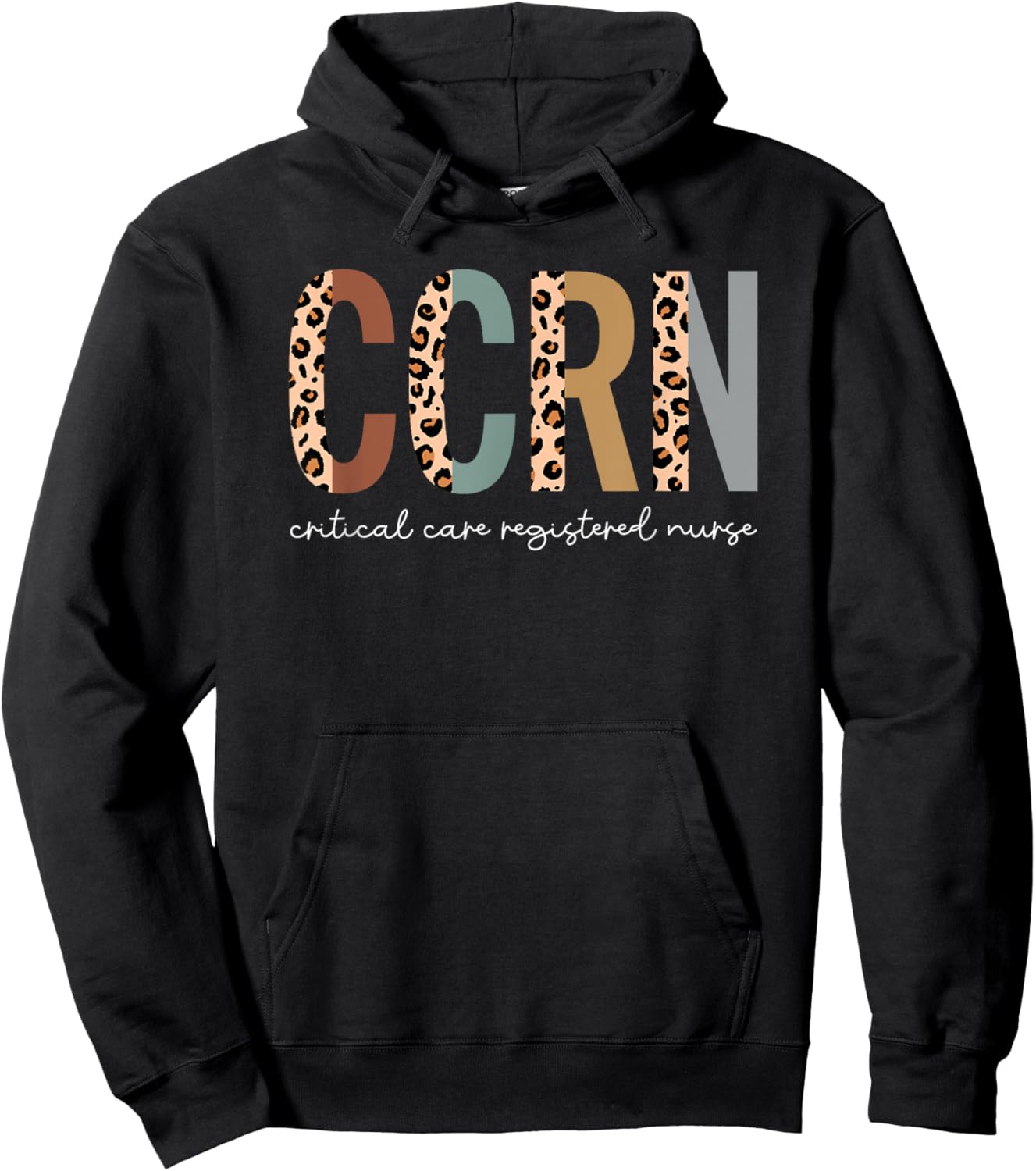 CCRN Critical Care Nurse ICU Intensive Care Nursing Hoodie - Hoodie | Black