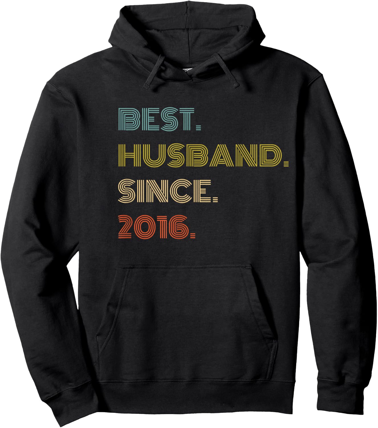 Best Husband Since 2016 Hoodie - Hoodie | Black