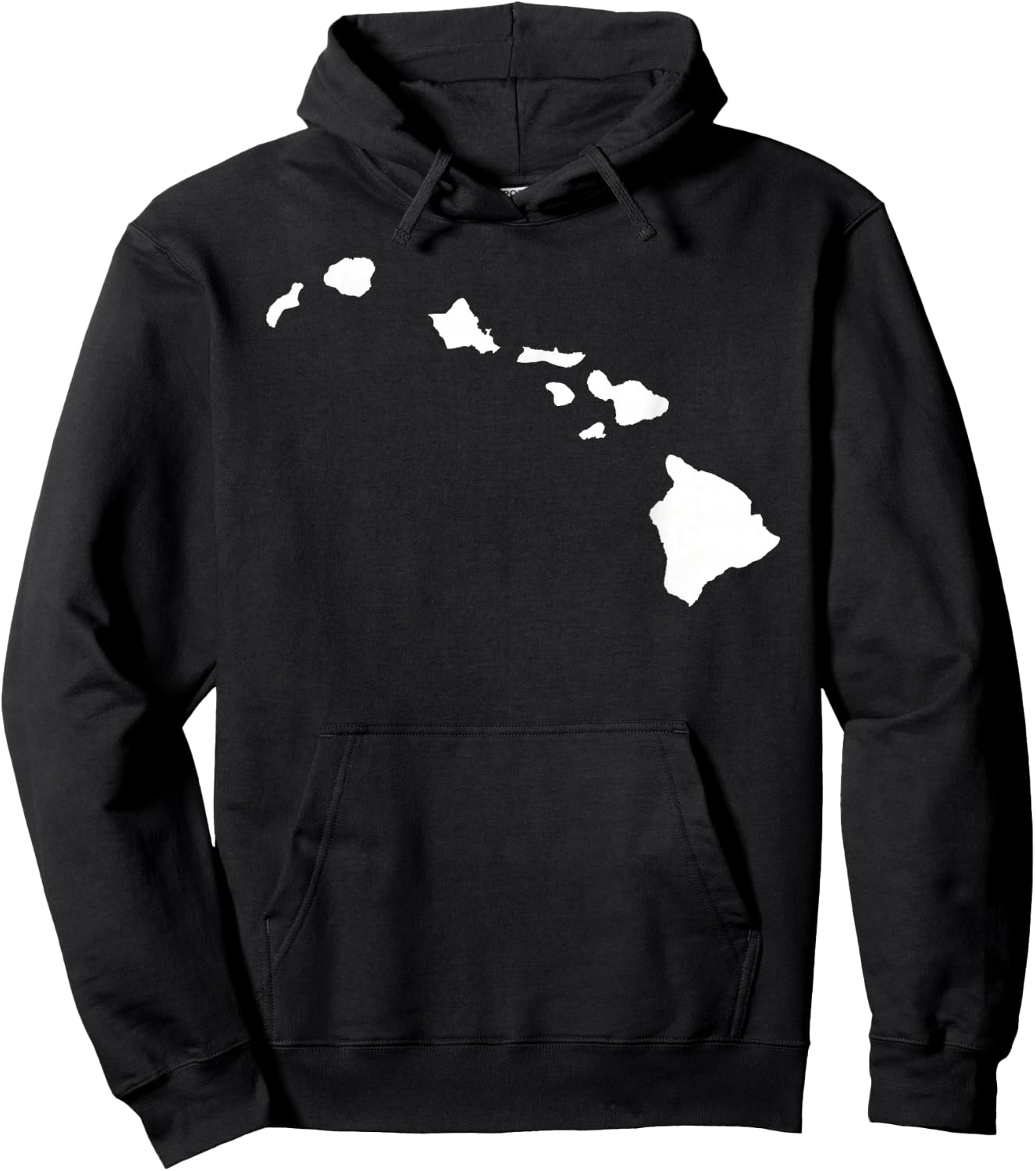 Hawaii map Hoodie - Hoodie | Black