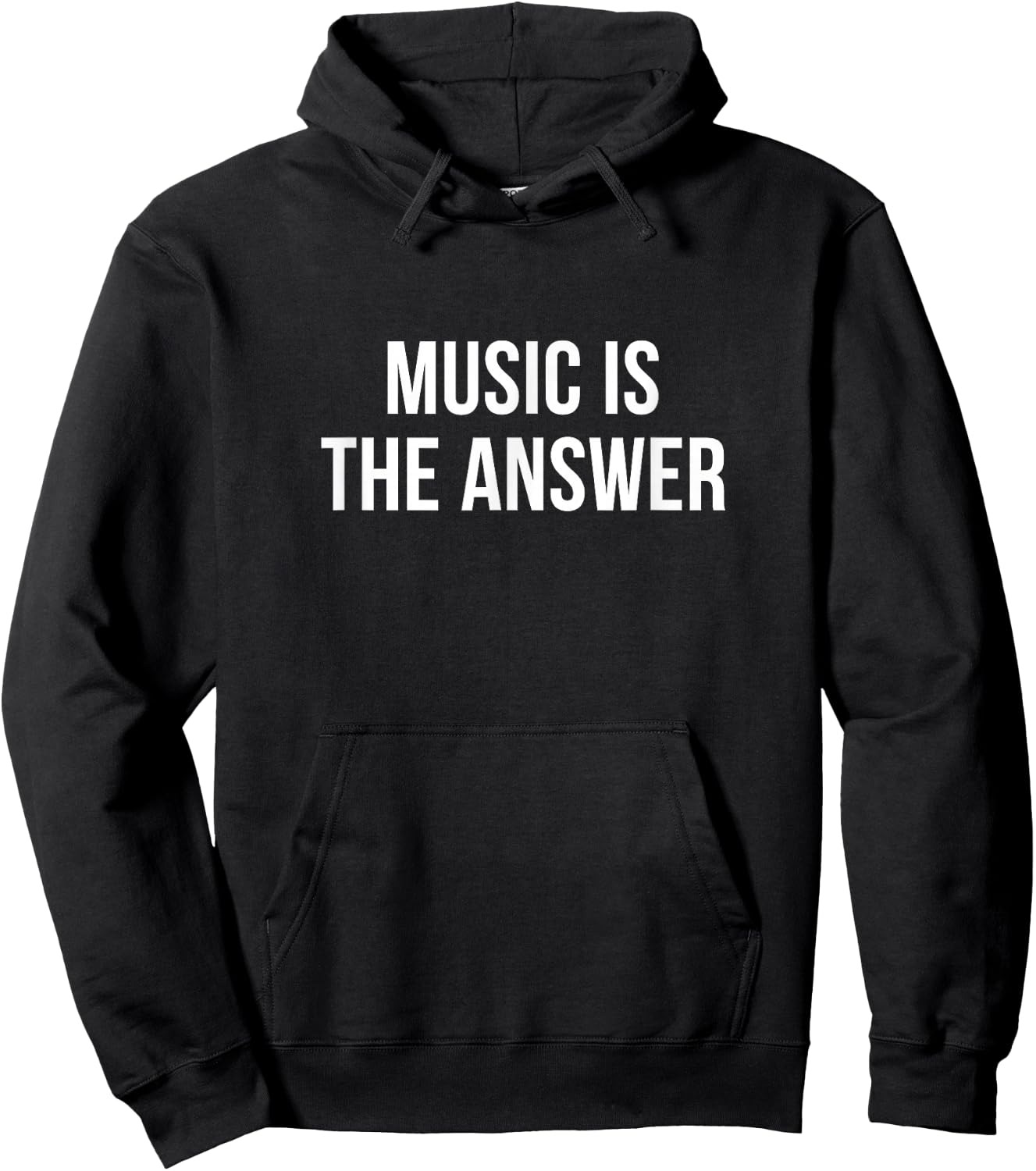Music Is The Answer Hoodie - Hoodie | Black