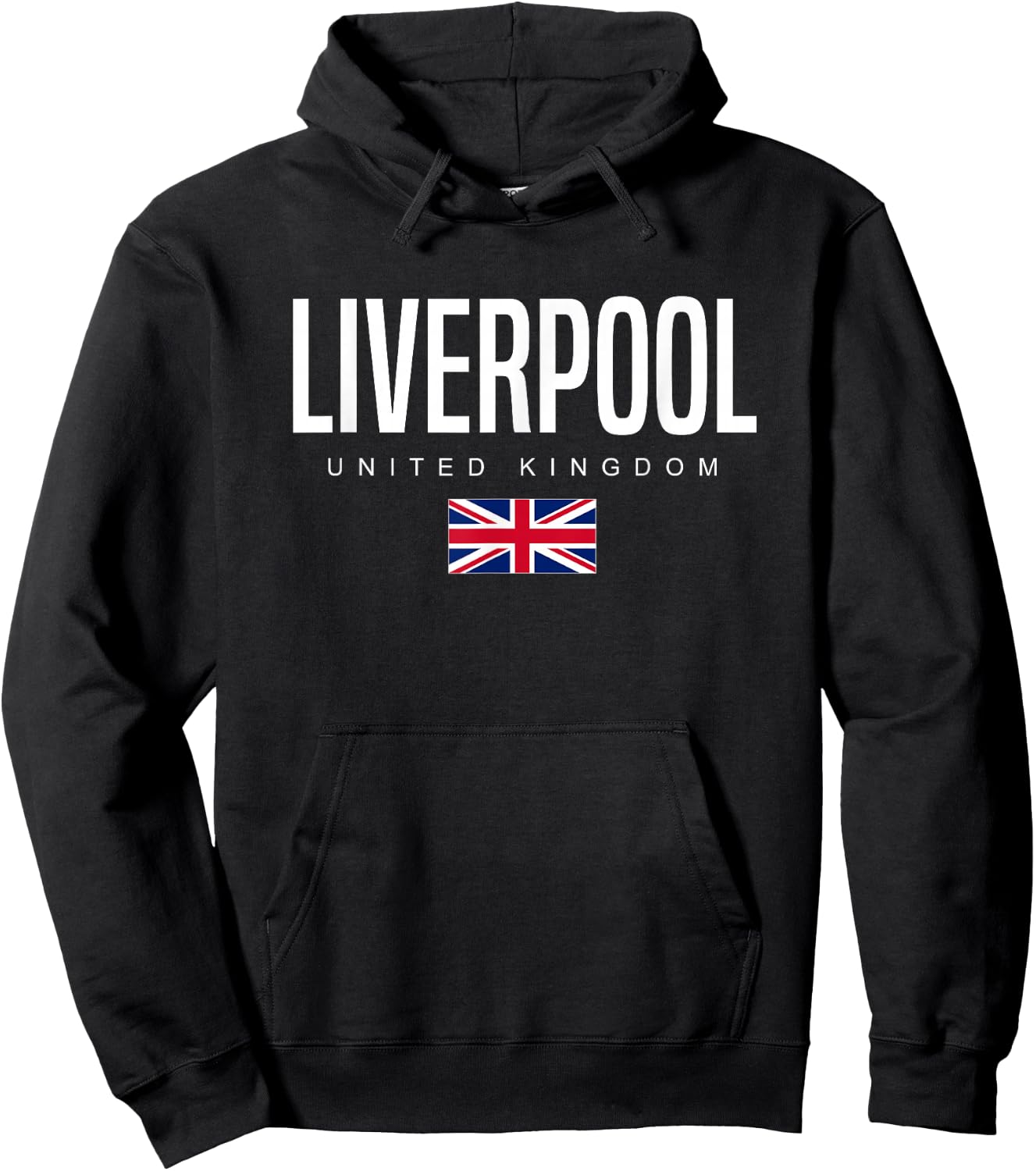 Liverpool England United Kingdom Hoodie - Hoodie | Black