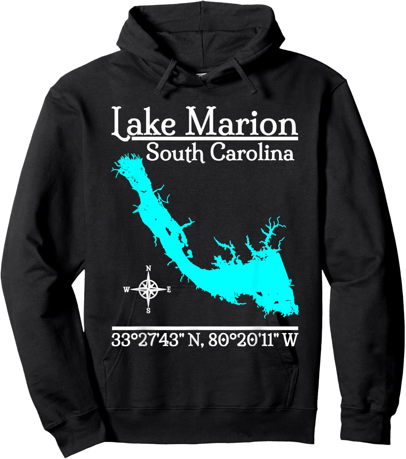Lake Marion - South Carolina Hoodie - Hoodie | Black