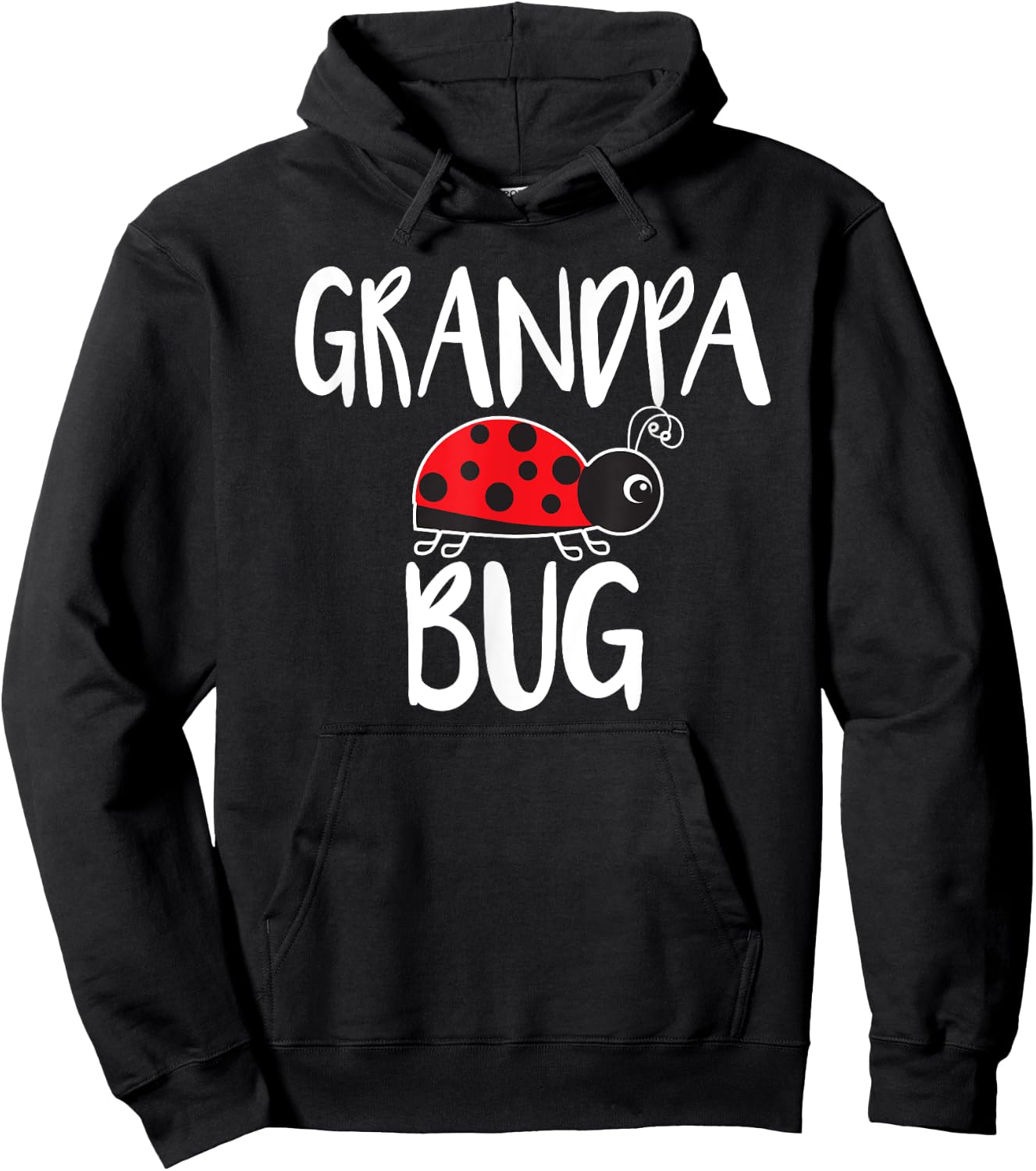 Grandpa Bug Funny Ladybug For Grandpa Hoodie - Hoodie | Black