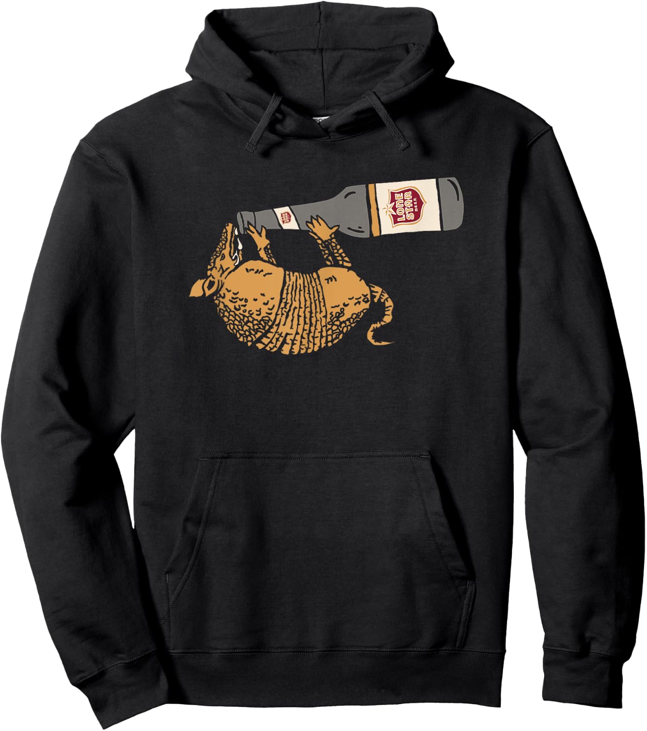 Lone Star Style - Texas Armadillo Hoodie - Hoodie | Black