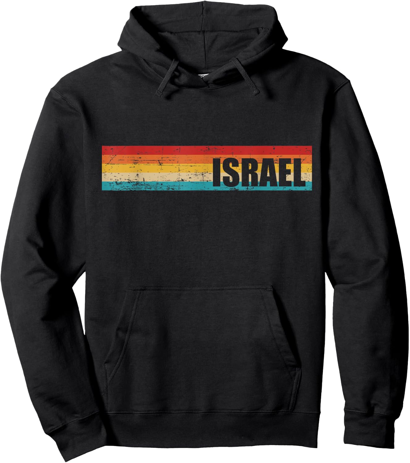 Israel vintage retro Hoodie - Hoodie | Black