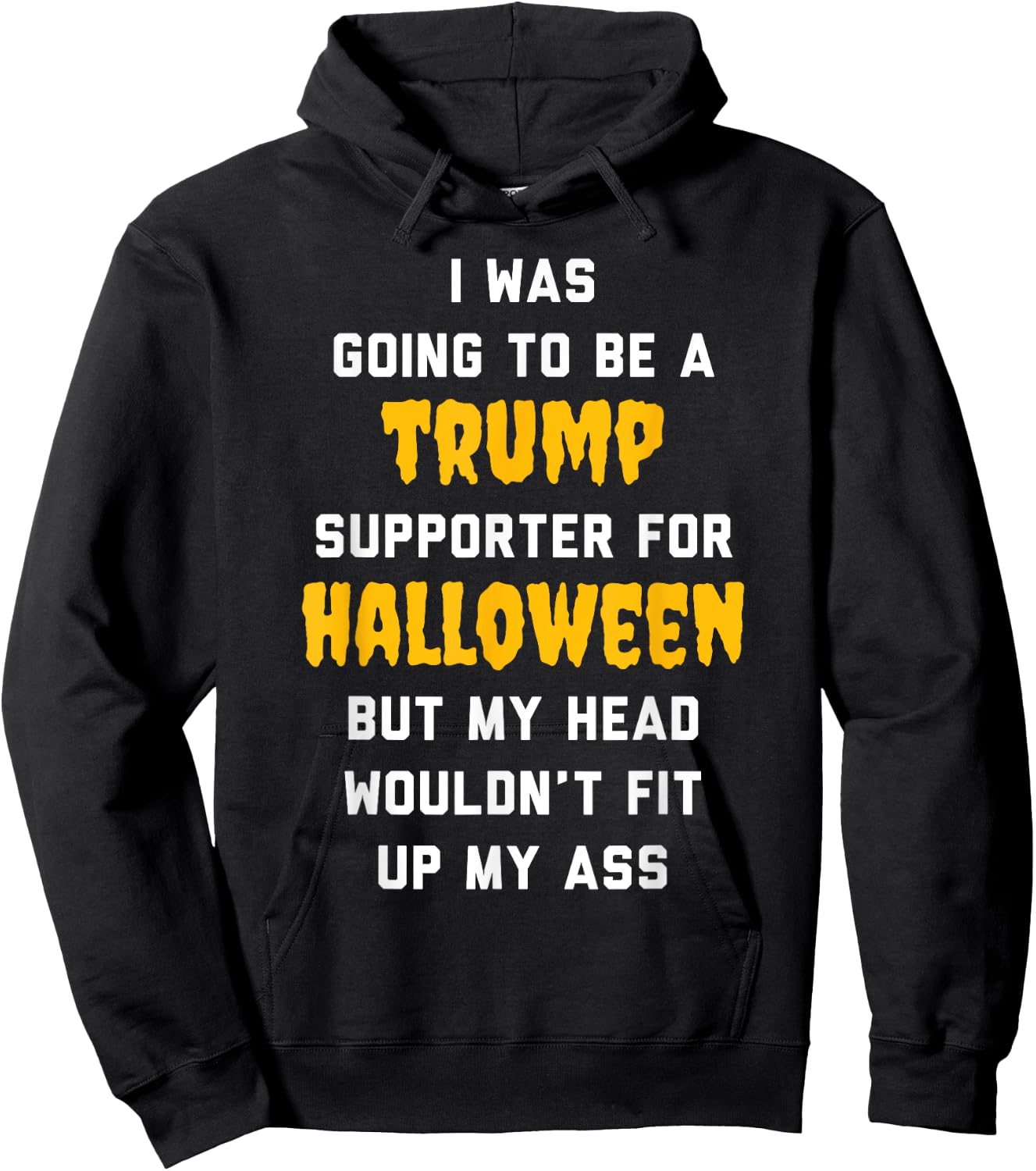 I Was Going To Be a Trump Supporter For Halloween Hoodie - Hoodie | Black