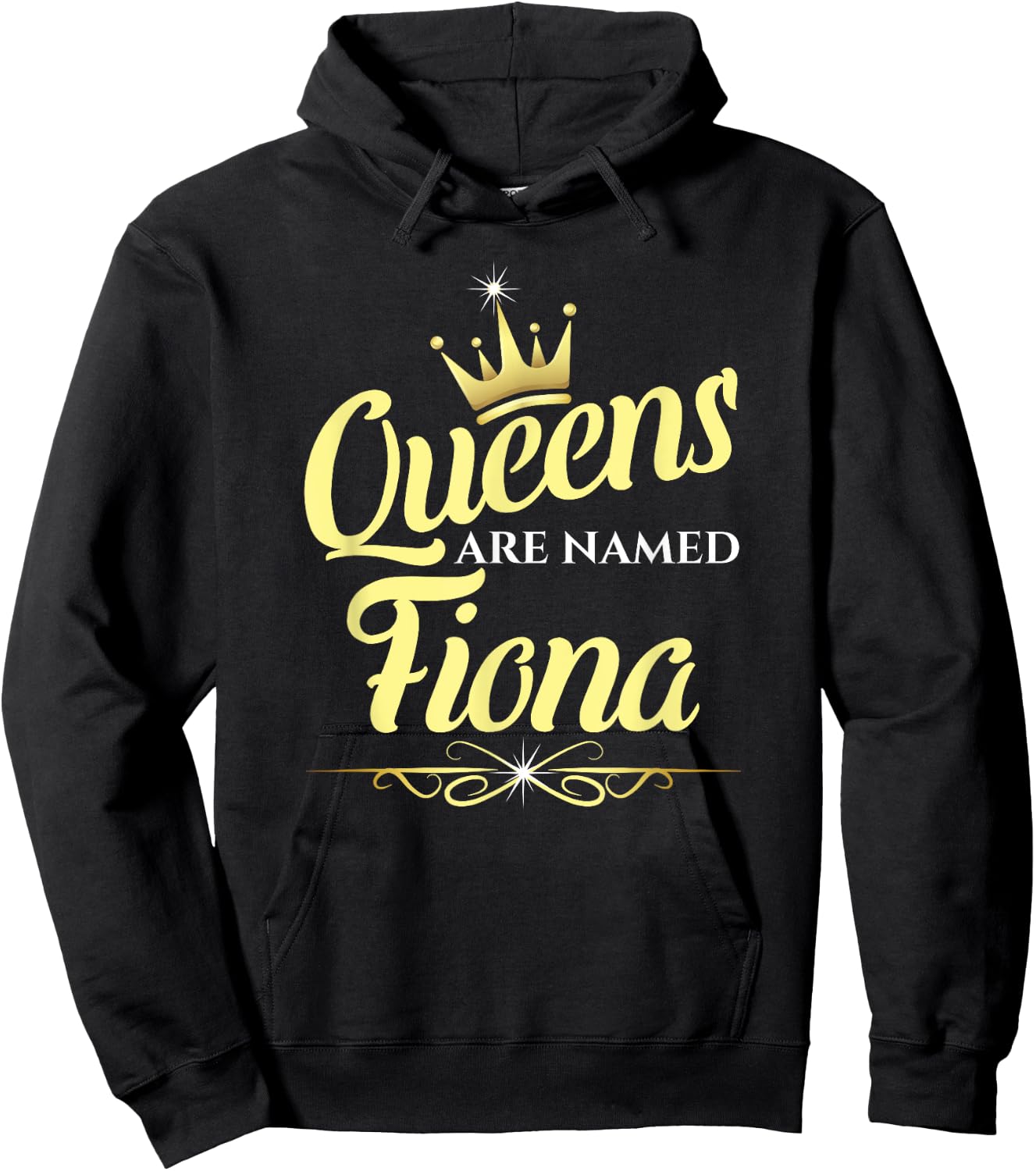 Queens Are Named Fiona Hoodie - Hoodie | Black