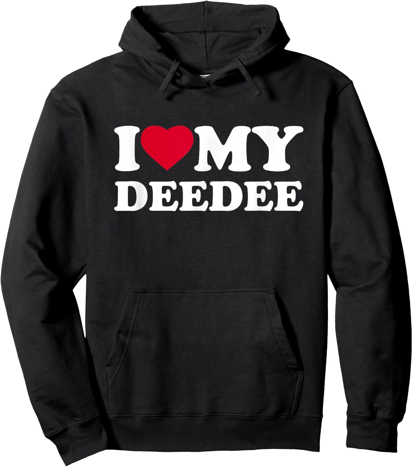 I Love My DeeDee I Heart Family Grandma Dee-Dee Hoodie - Hoodie | Black