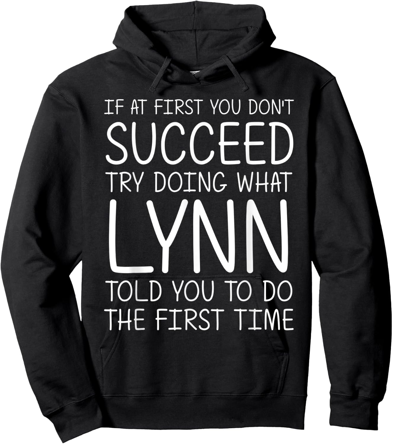 LYNN Gift Name Personalized Birthday Funny Christmas Joke Hoodie - Hoodie | Black