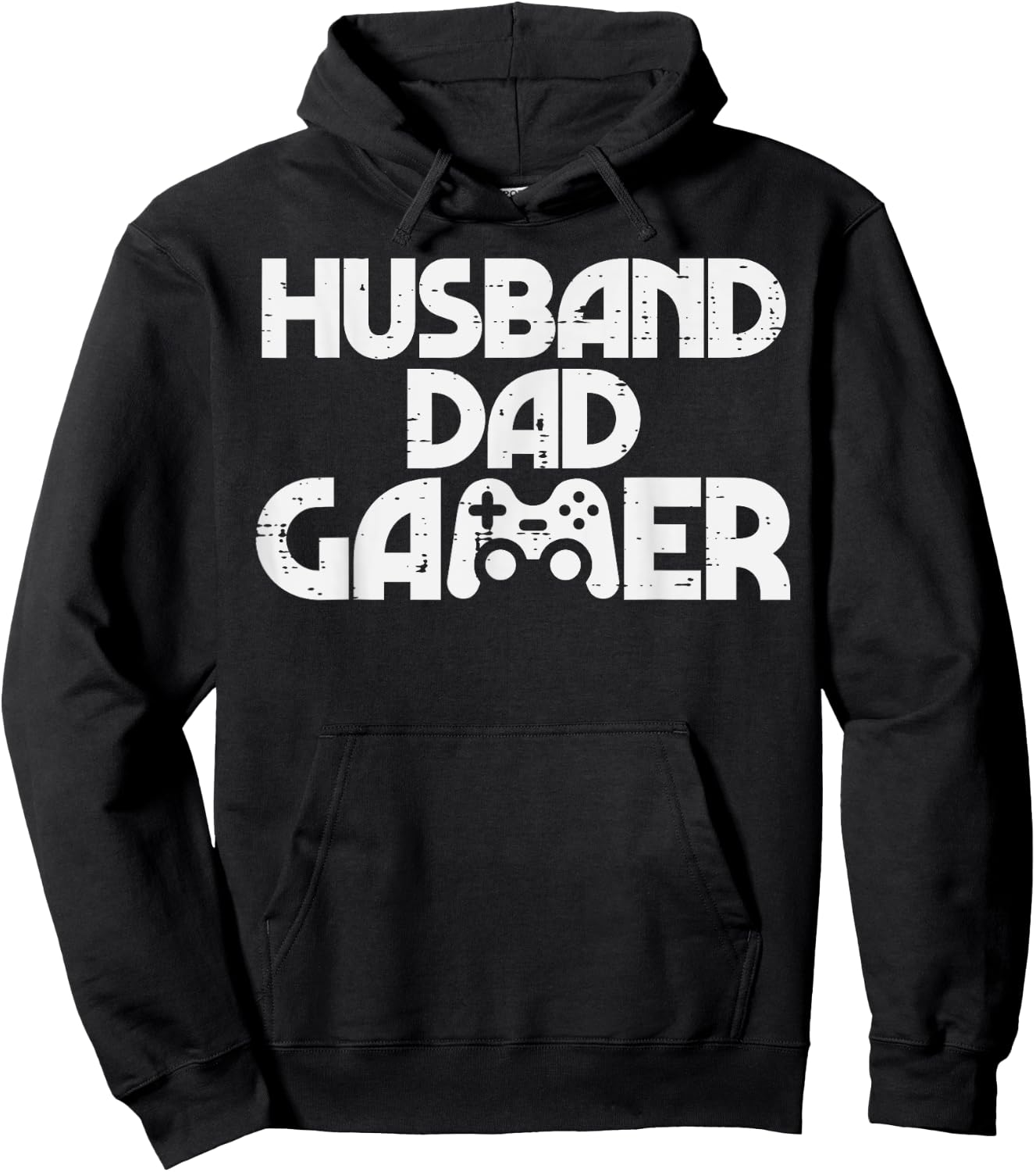 Husband Dad Gamer Cool Gaming Video Game Lover Men Father Hoodie - Hoodie | Black