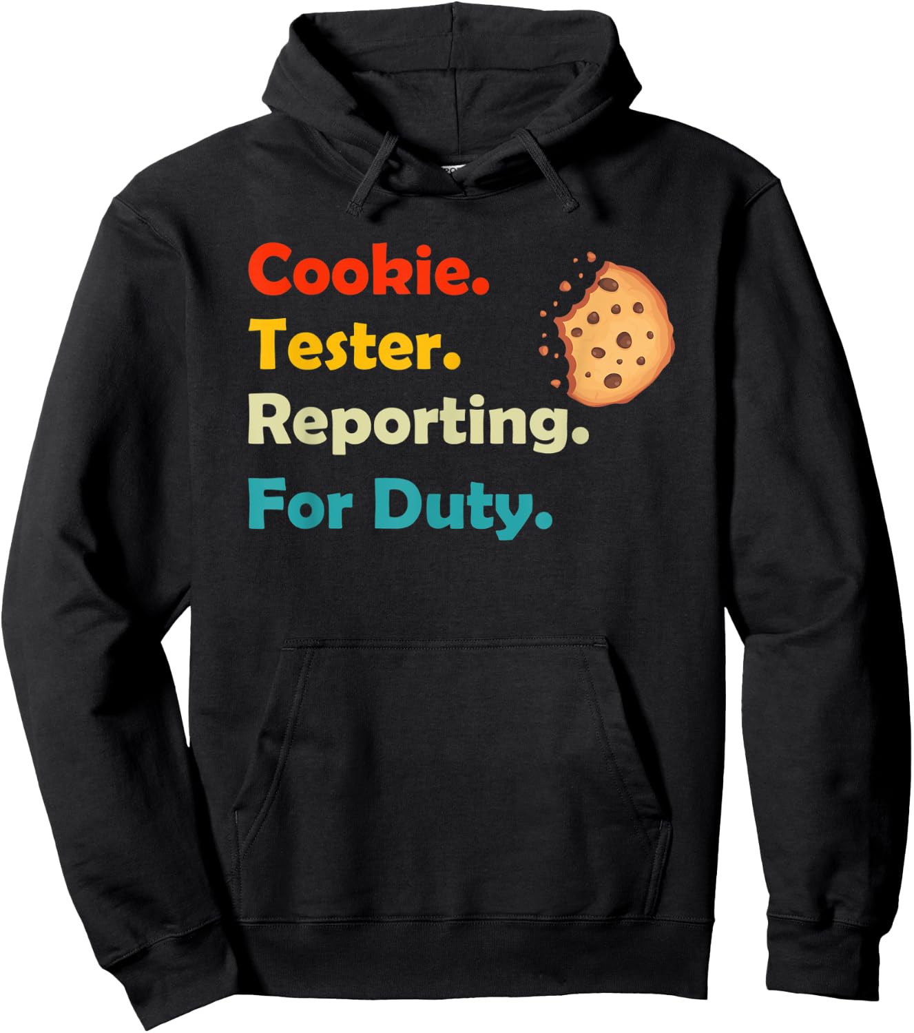 Cookie Tester Reporting for Duty Kids Christmas Baking Gift Hoodie - Hoodie | Black