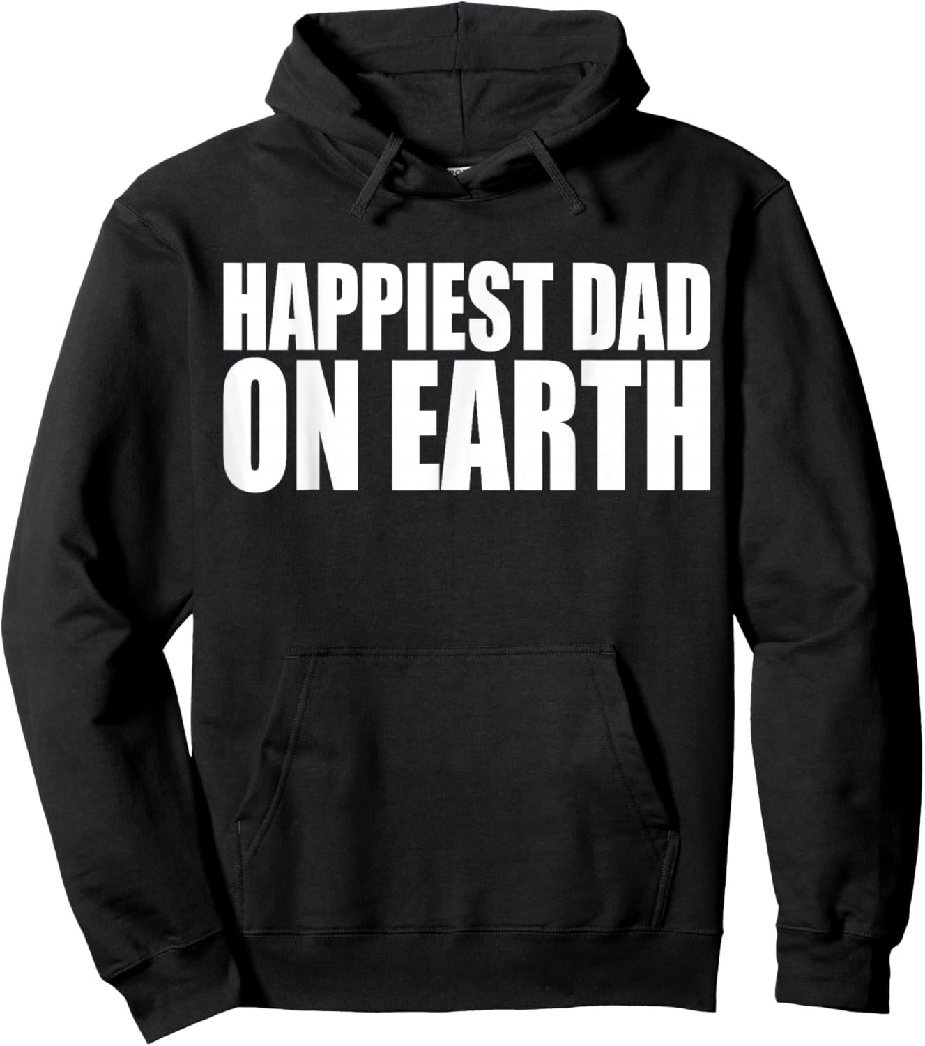 Happiest Dad on Earth Joyful Fatherhood Design Hoodie - Hoodie | Black