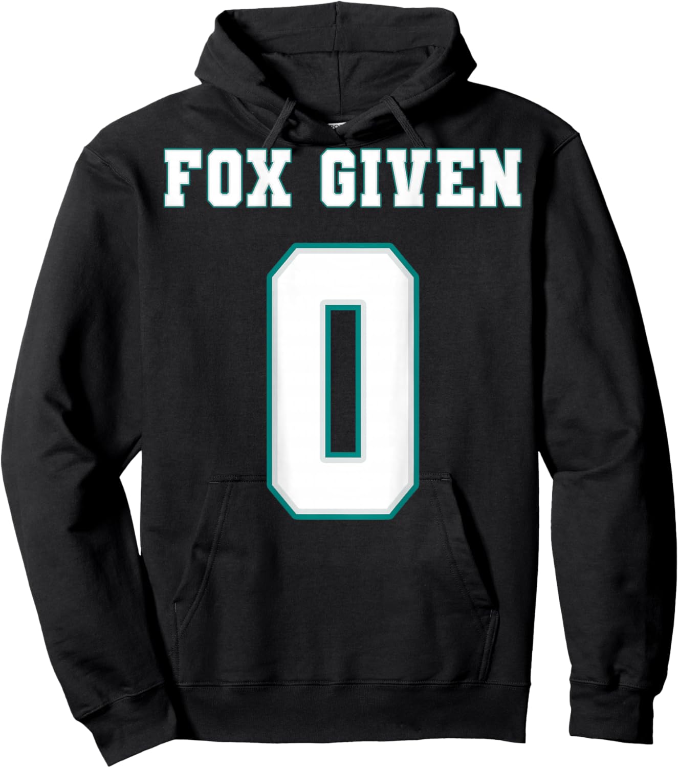 0 Fox Given | Funny Sarcastic Adult Humor (On The Back) Hoodie - Hoodie | Black