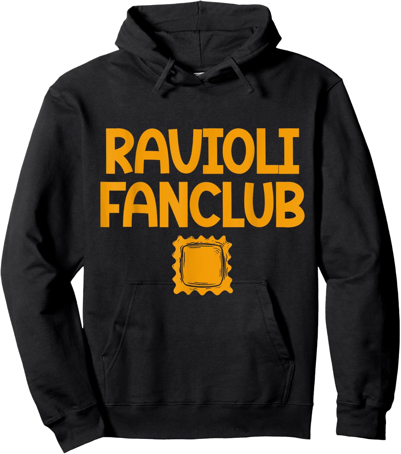 Ravioli Fan Club Raviolis Lover Pasta Cute Ravioli Hoodie - Hoodie | Black