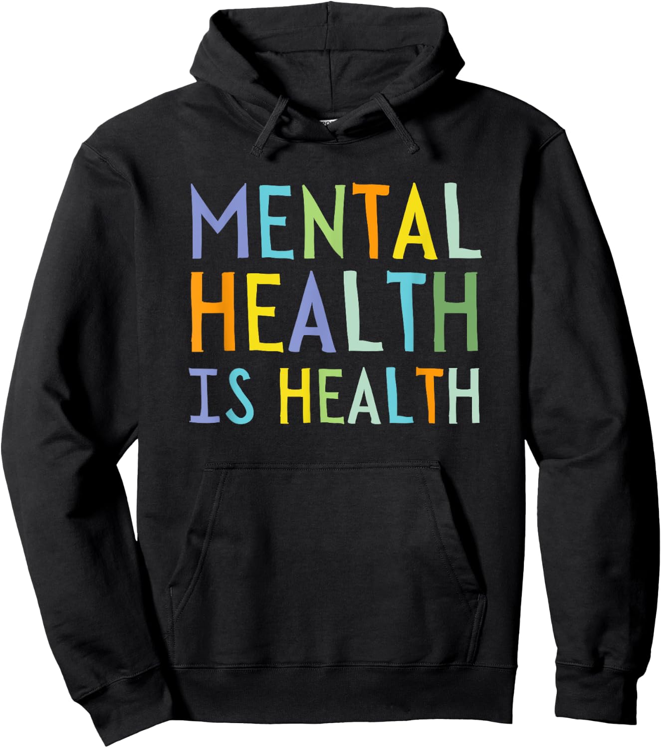 Cute Mental Health Is Health Mental Health Awareness Hoodie - Hoodie | Black