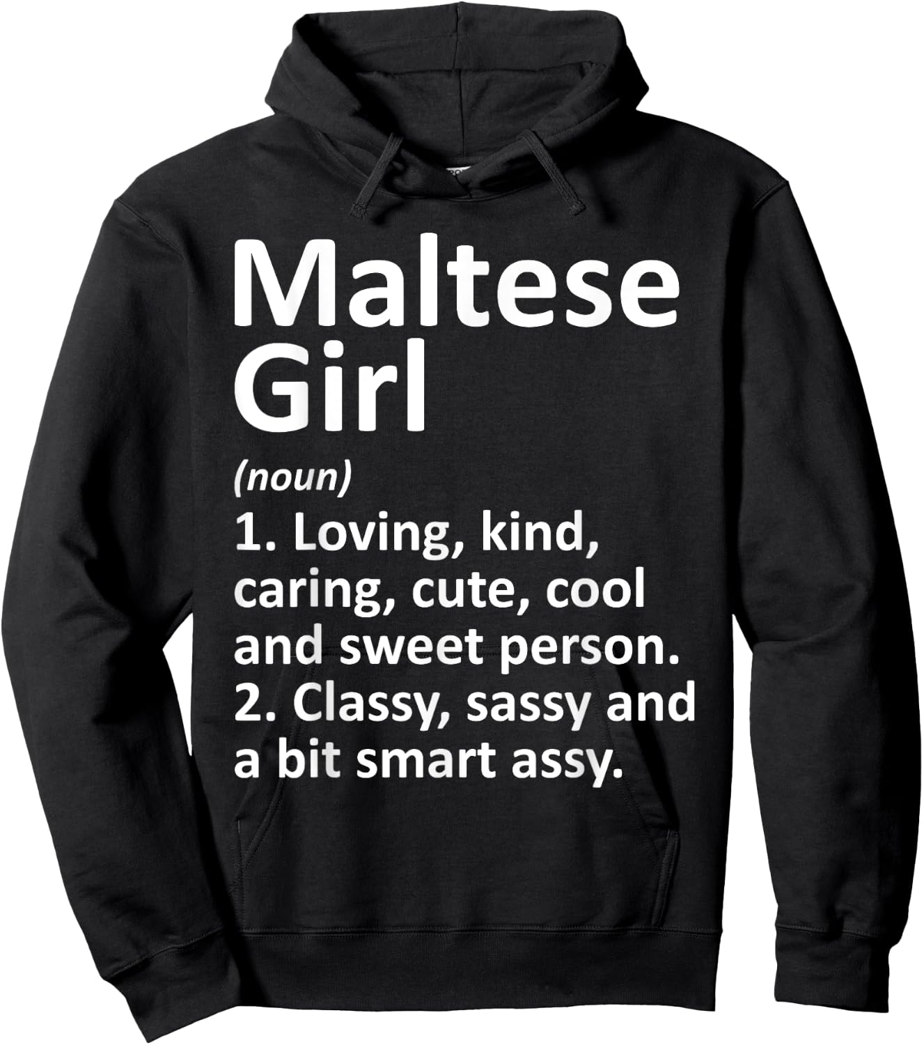 MALTESE GIRL MALTA Gift Funny Country Home Roots Descent Hoodie - Hoodie | Black