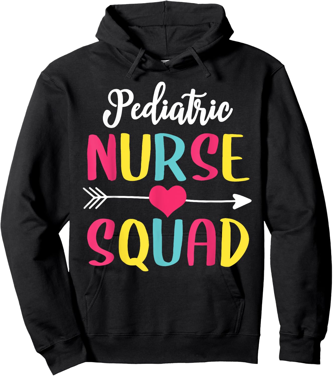 Pediatric Nurse Squad Cute Funny Nurses Shirt Hoodie - Hoodie | Black