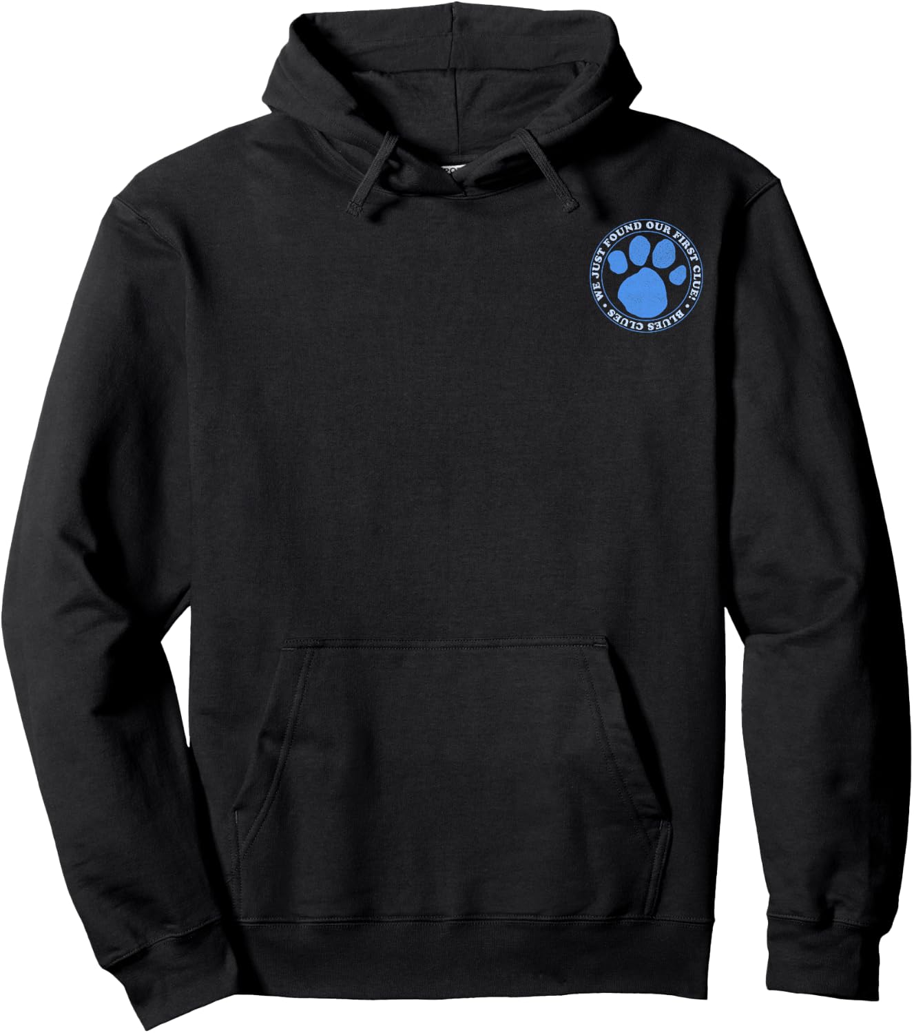 Blue's Clues We Just Found Our First Clue Left Chest Small Hoodie - Hoodie | Black