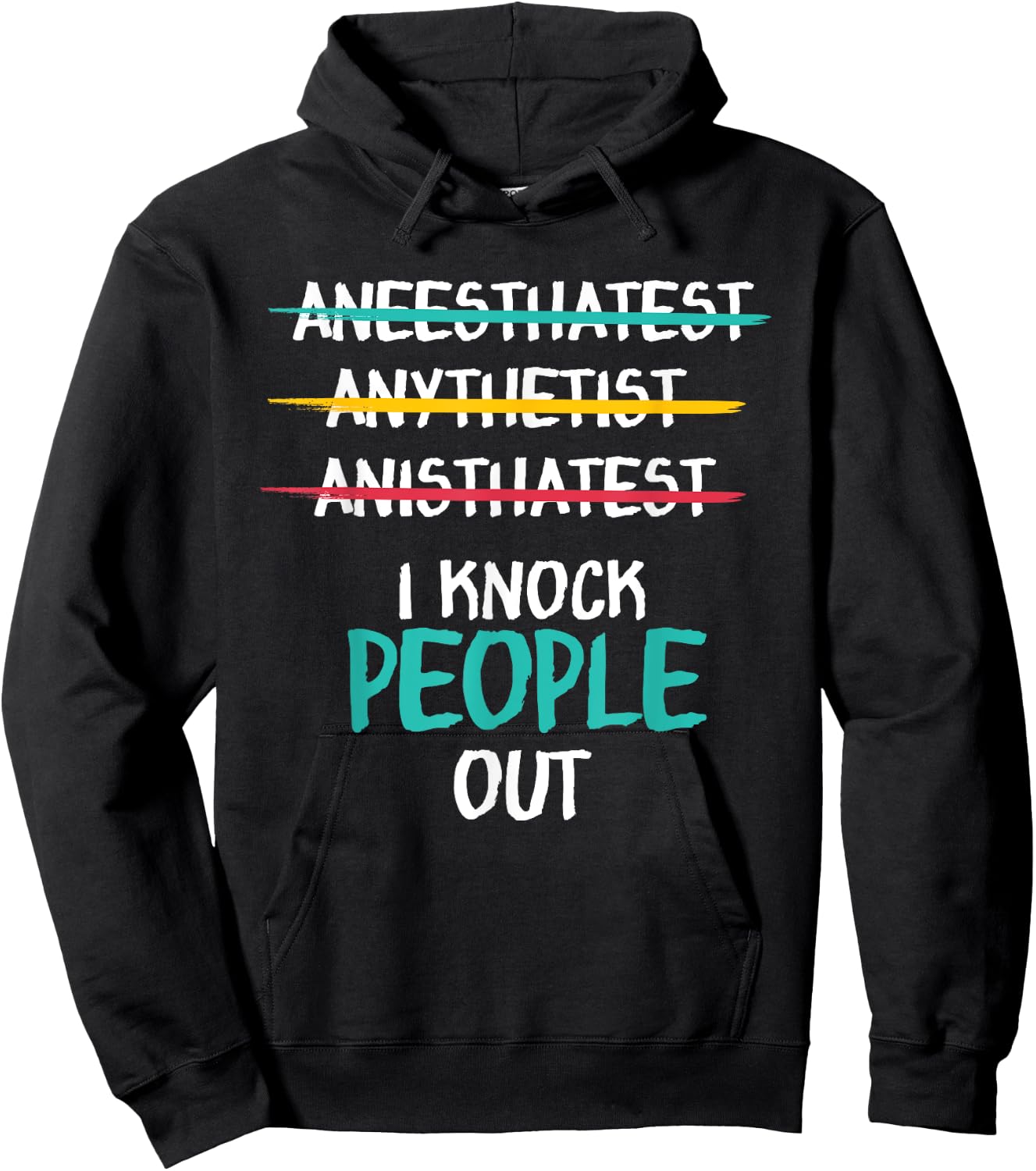 Funny Anesthesist Narcosis Gift Hospital Hoodie - Hoodie | Black