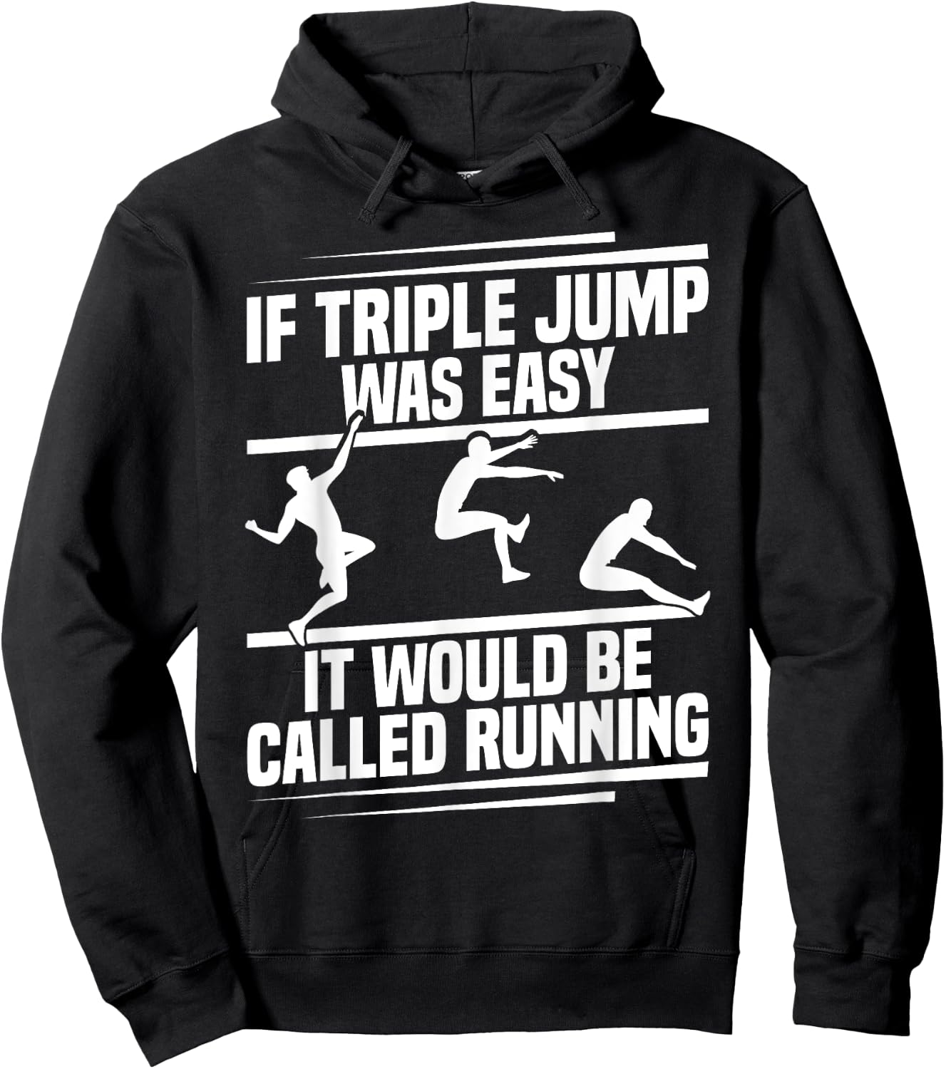 Triple Jump Cleats Track & Field Spikes Triple Jump Hoodie - Hoodie | Black