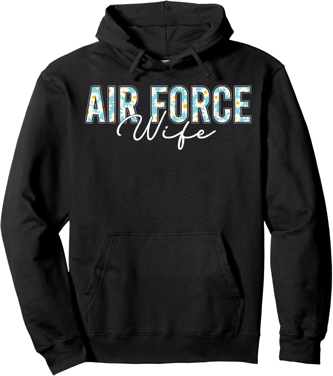 Air Force Wife Shirt Veterans Day Proud Air Force Wife Hoodie - Hoodie | Black