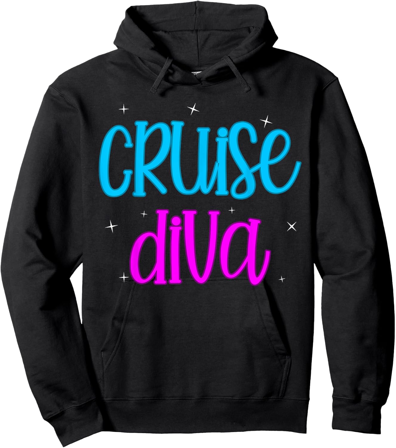 Cruise Ship Diva Women Girls Travel Summer Holiday Hoodie - Hoodie | Black