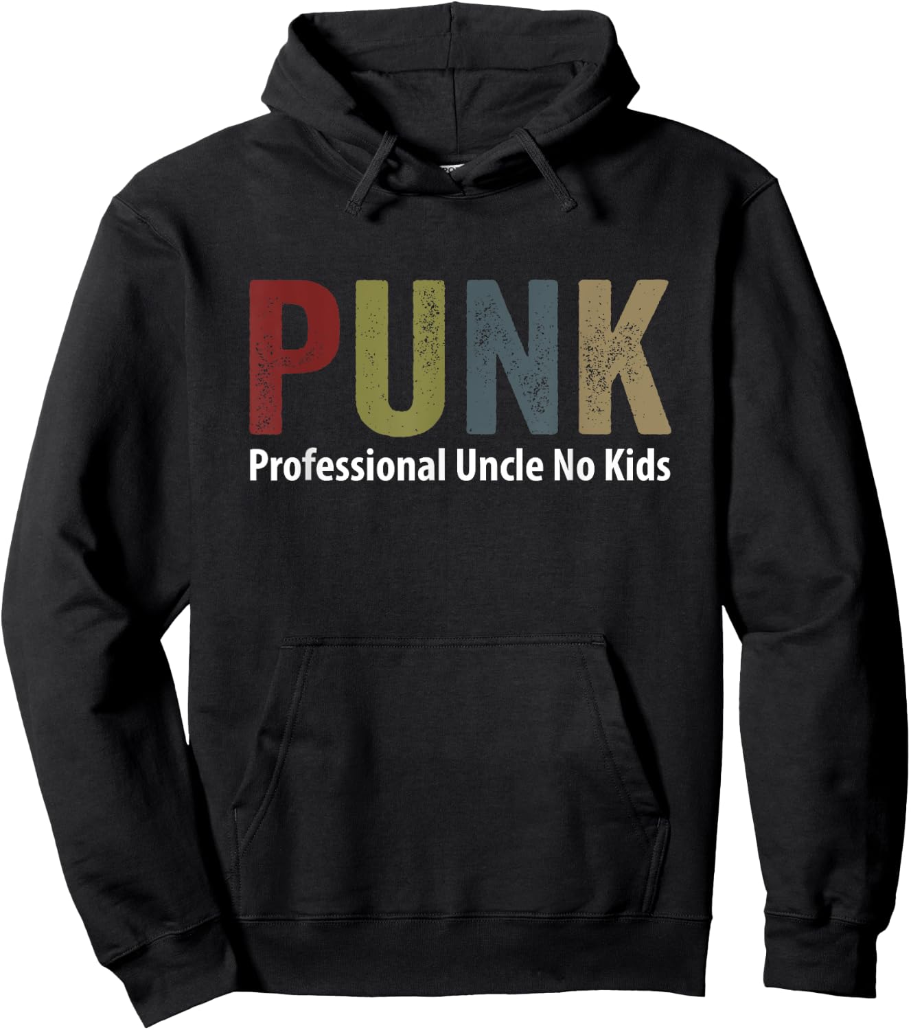 PUNK professional Uncle No Kids Hoodie - Hoodie | Black