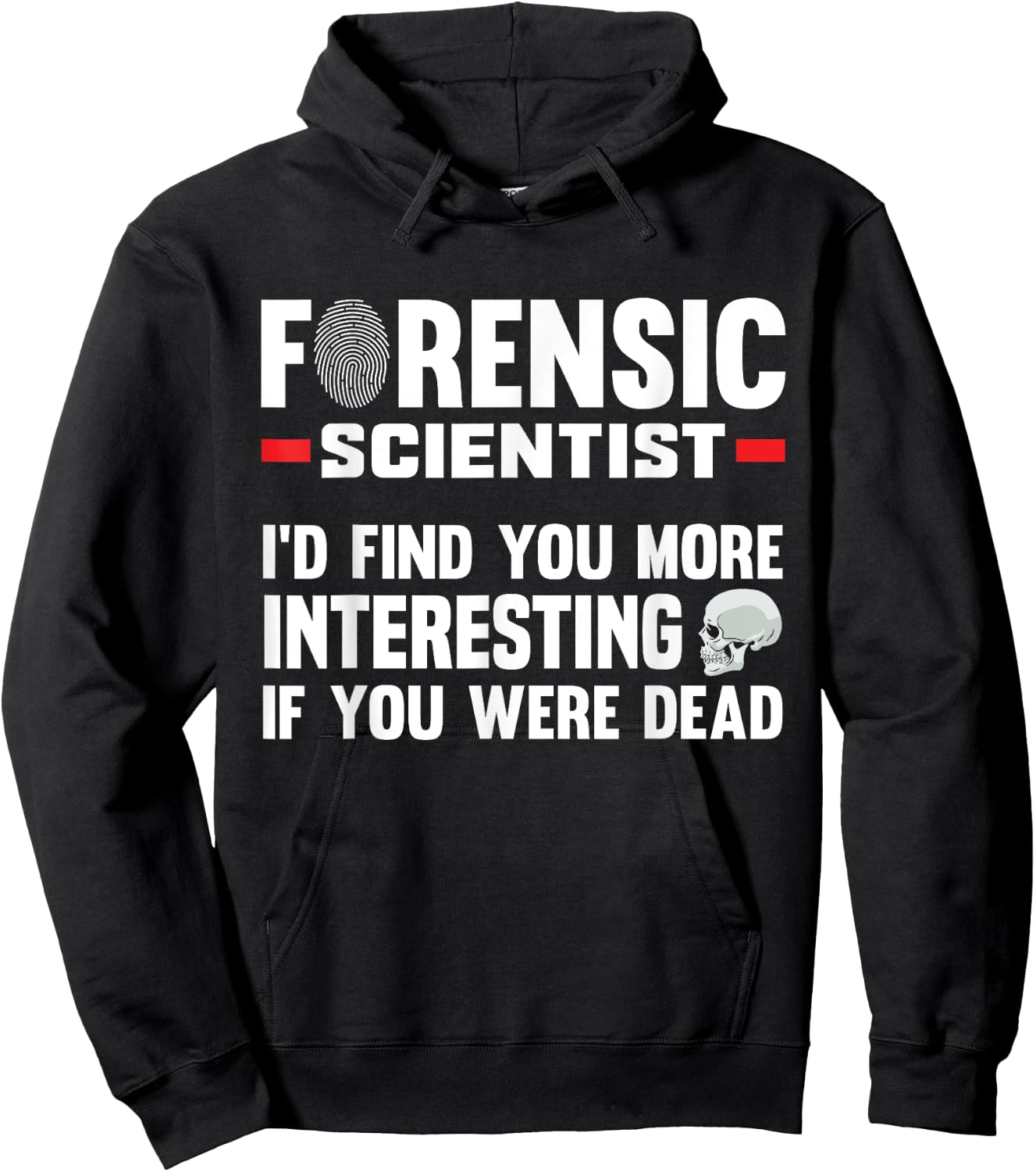 Forensic Scientist Coroner Forensics Science Student Hoodie - Hoodie | Black