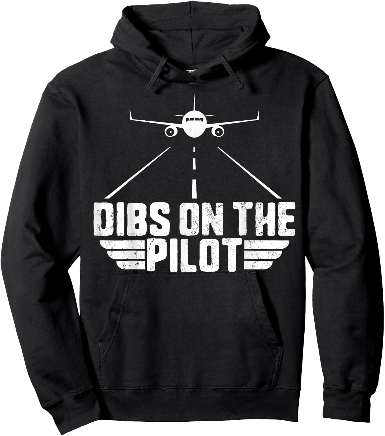 Dibs on the Pilot Aviation Aircraft Plane Girlfriend Wife Hoodie - Hoodie | Black