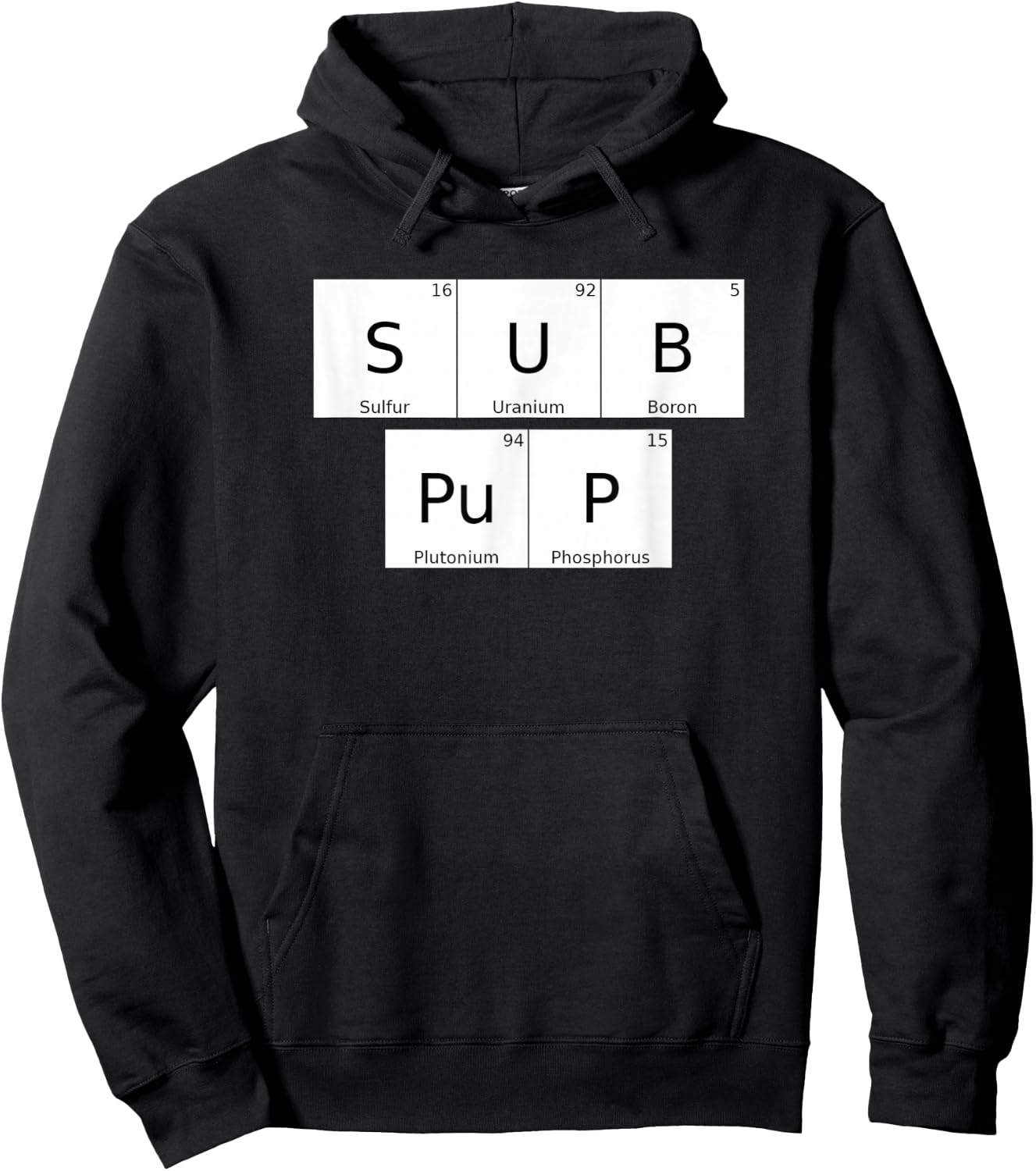 BDSM Periodic Table Element Sub Pup Gay Kink Roleplay Hoodie - Hoodie | Black