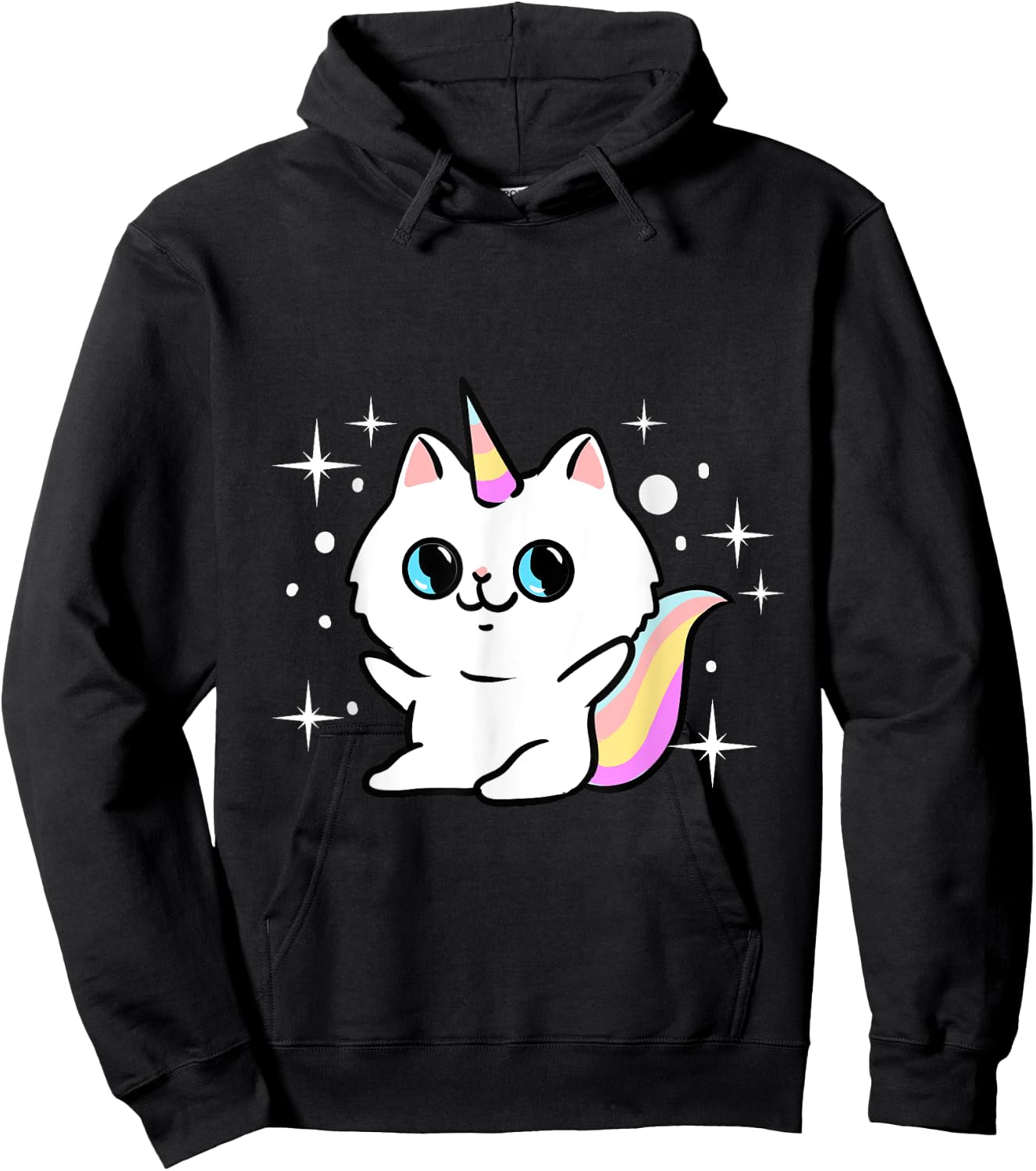 Caticorn Cat Unicorn Hoodie - Hoodie | Black