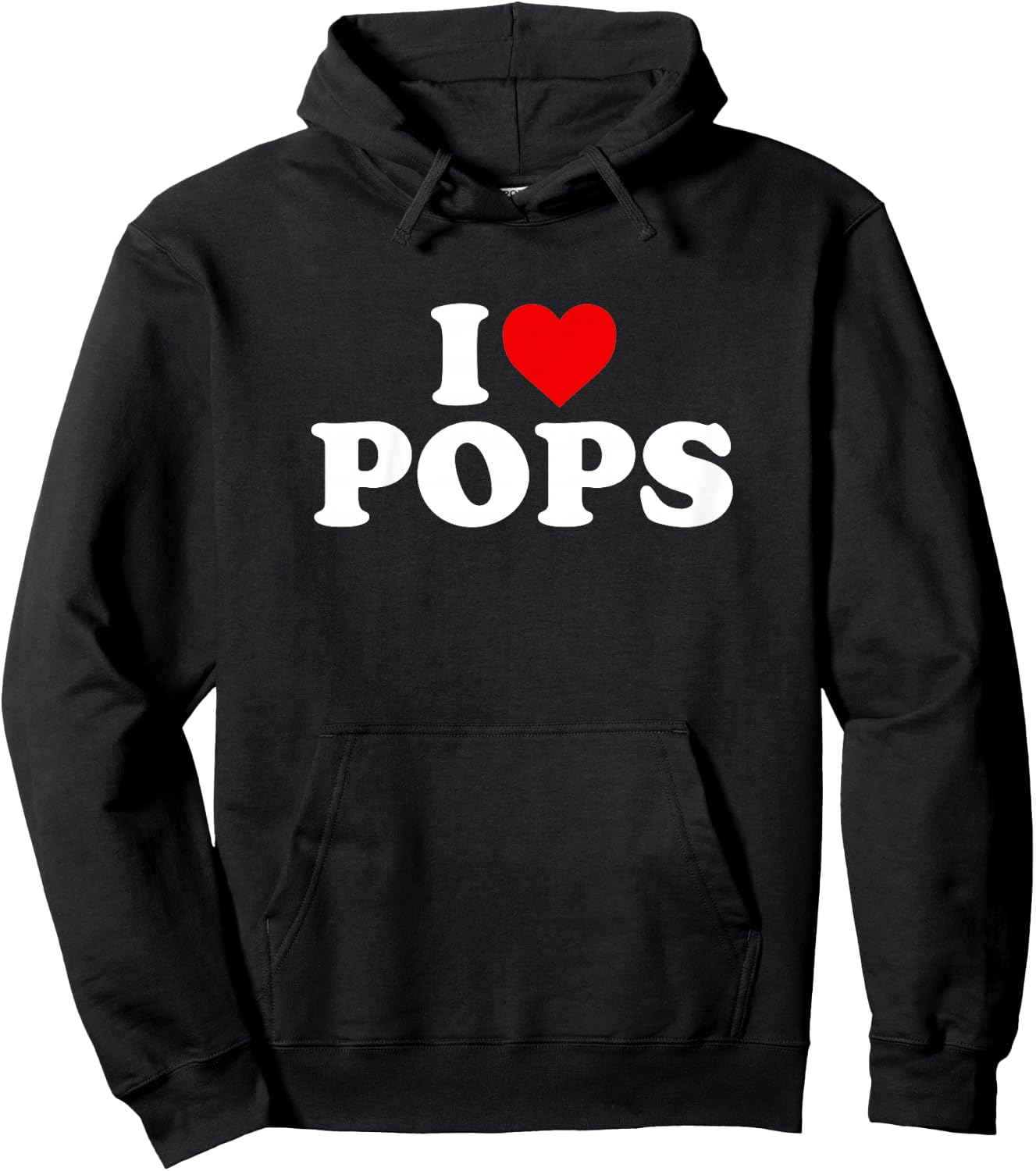 I Love Pops Shirt For Boy Girl Toddler Children Youth Hoodie - Hoodie | Black