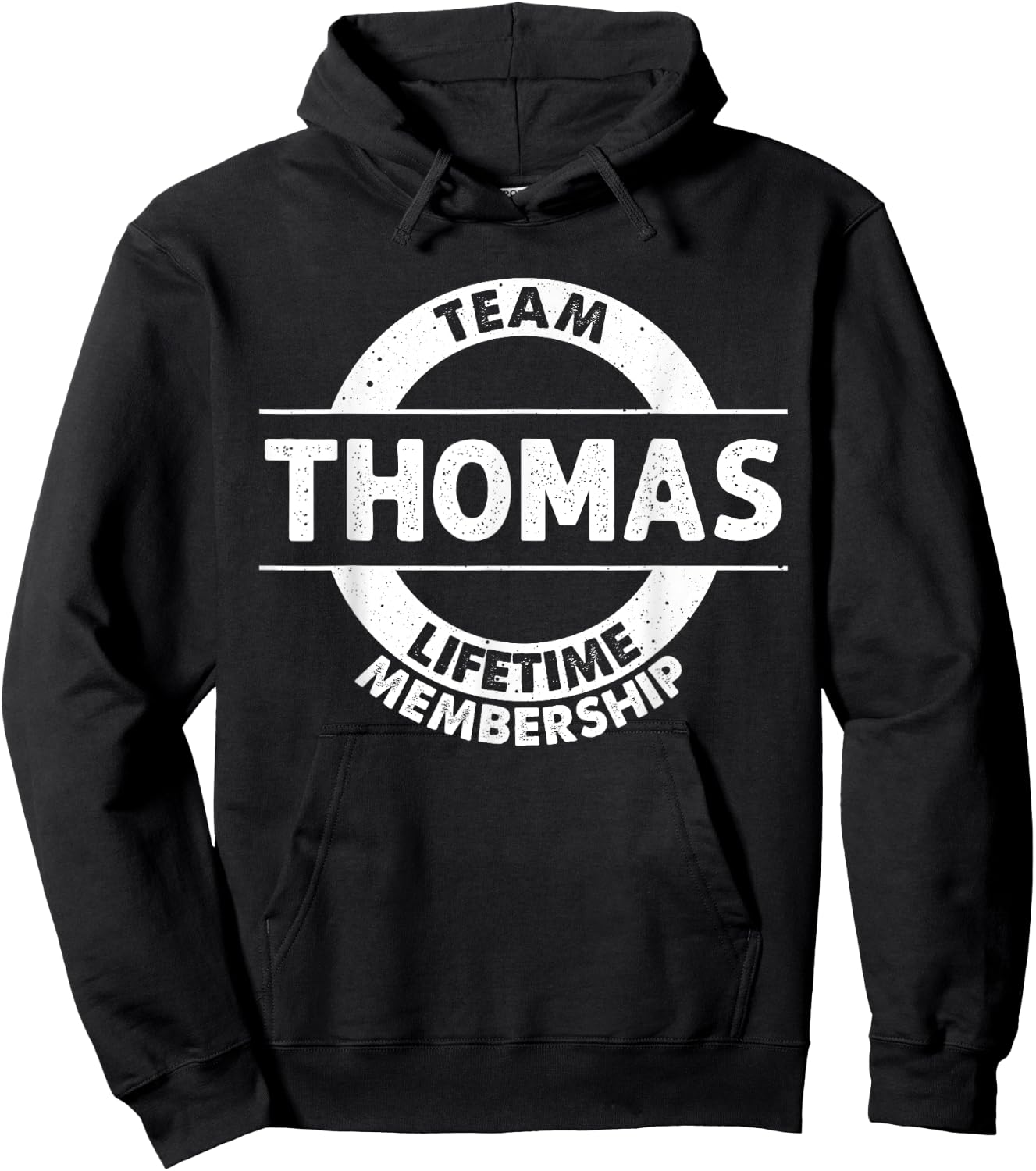 THOMAS Gift Funny Surname Family Tree Birthday Reunion Idea Hoodie - Hoodie | Black