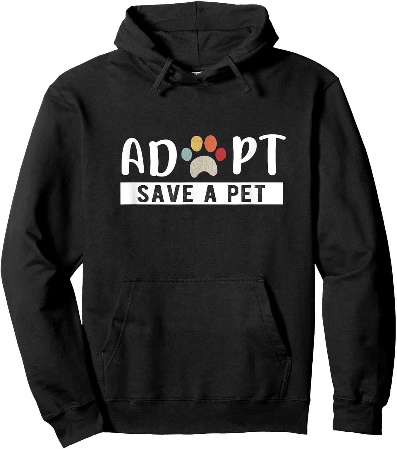 Adopt Save a Pet Cat and Dog Animals Rescue Hoodie - Hoodie | Black